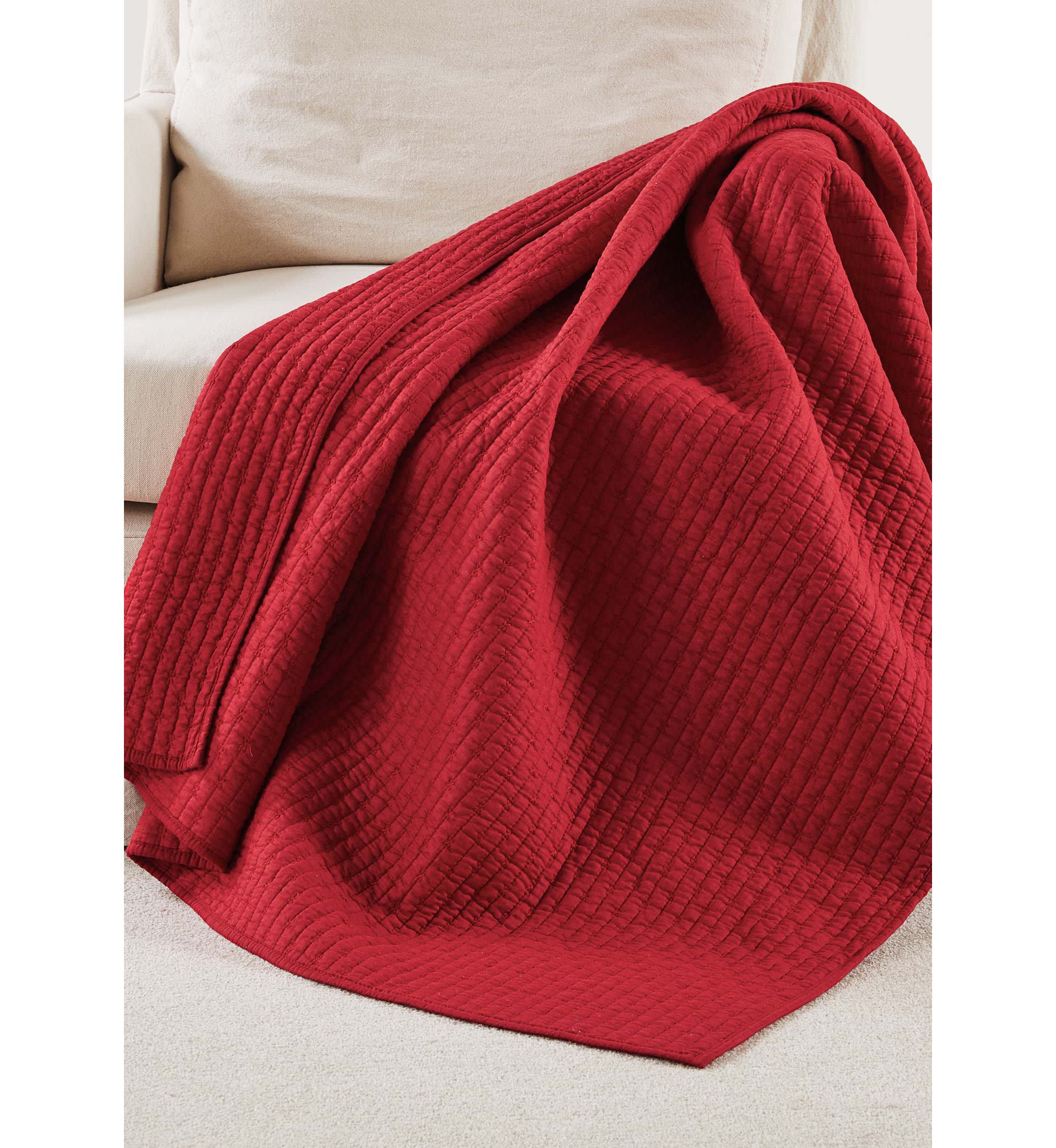 Cross Stitch Quilted Throw