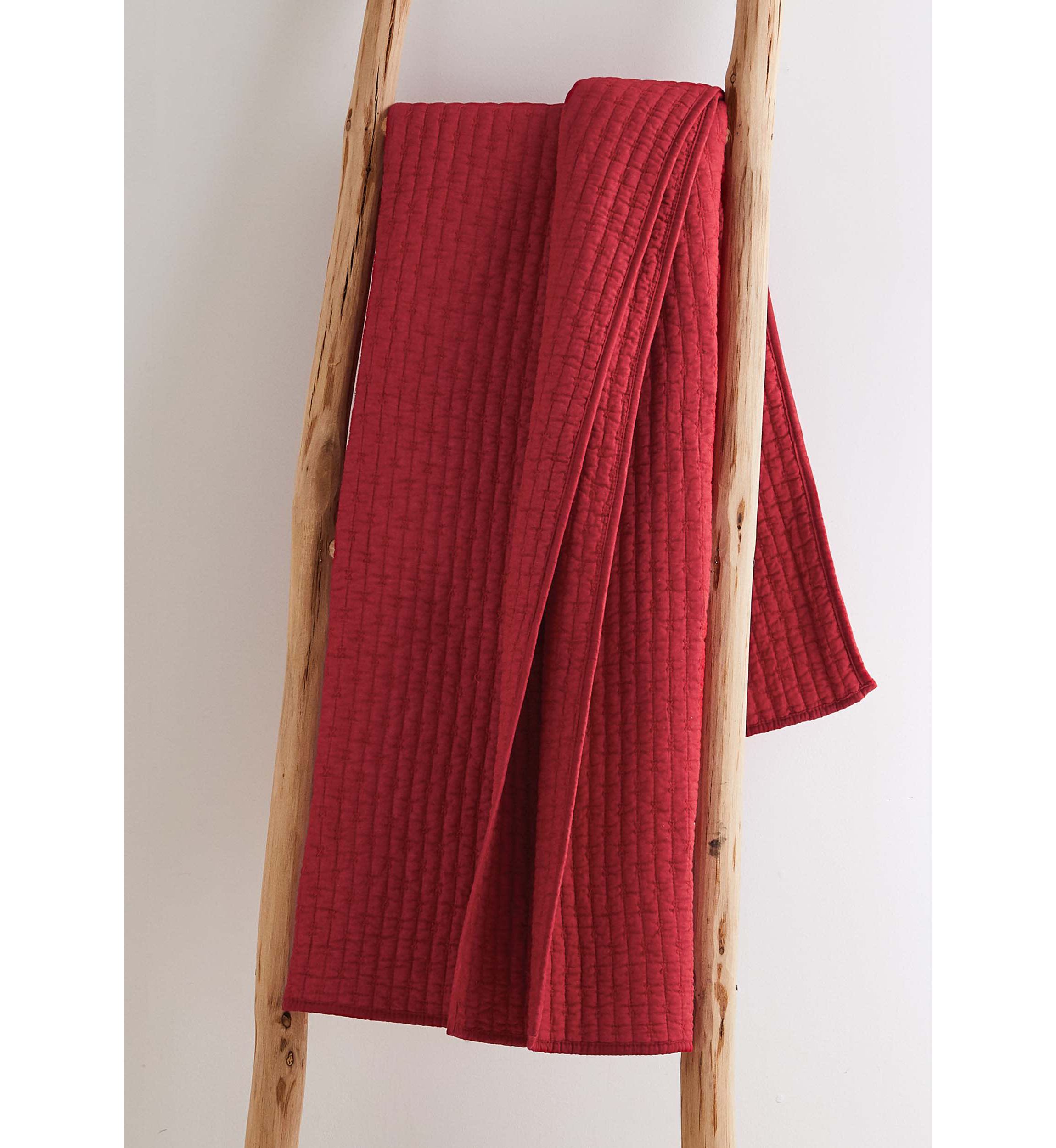 Cross Stitch Quilted Throw