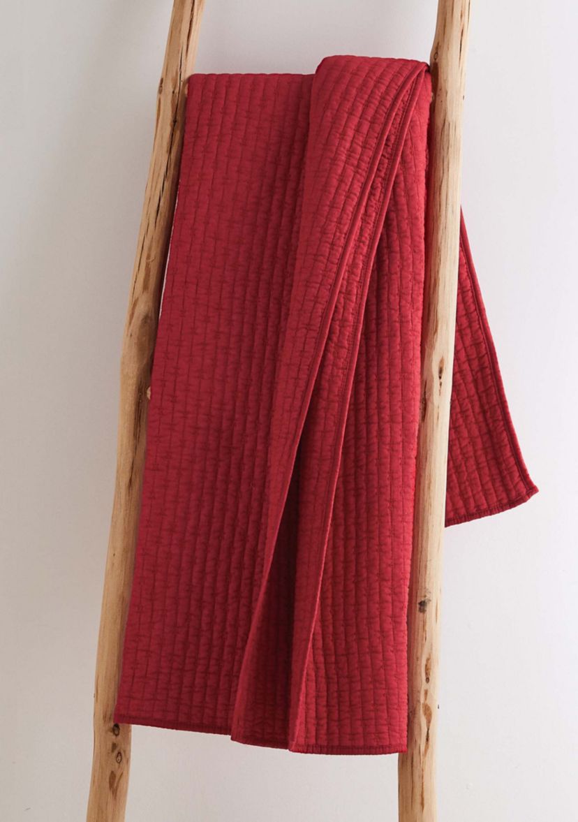 Cross Stitch Quilted Throw