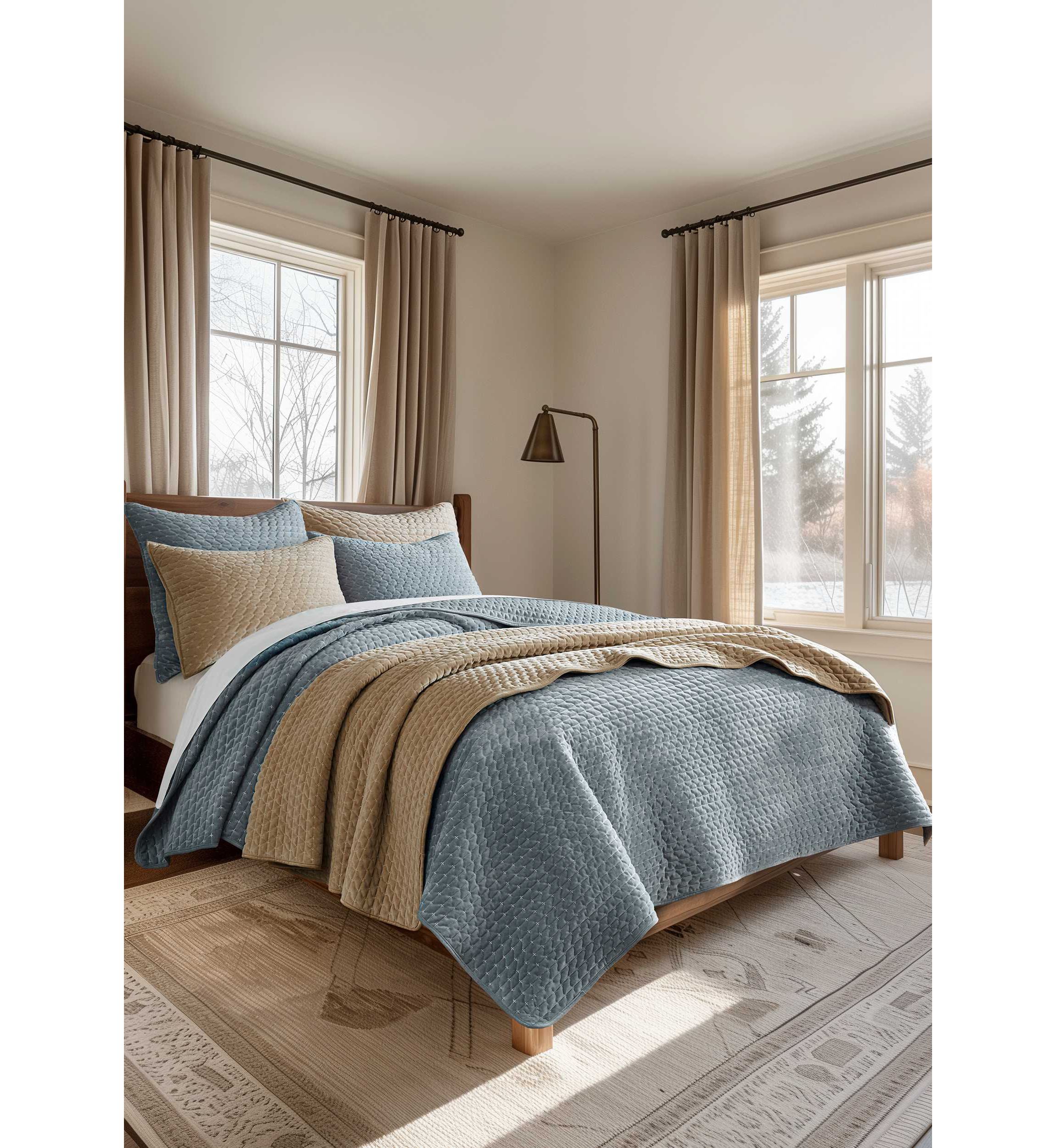 Velvet Stitch Quilt Set