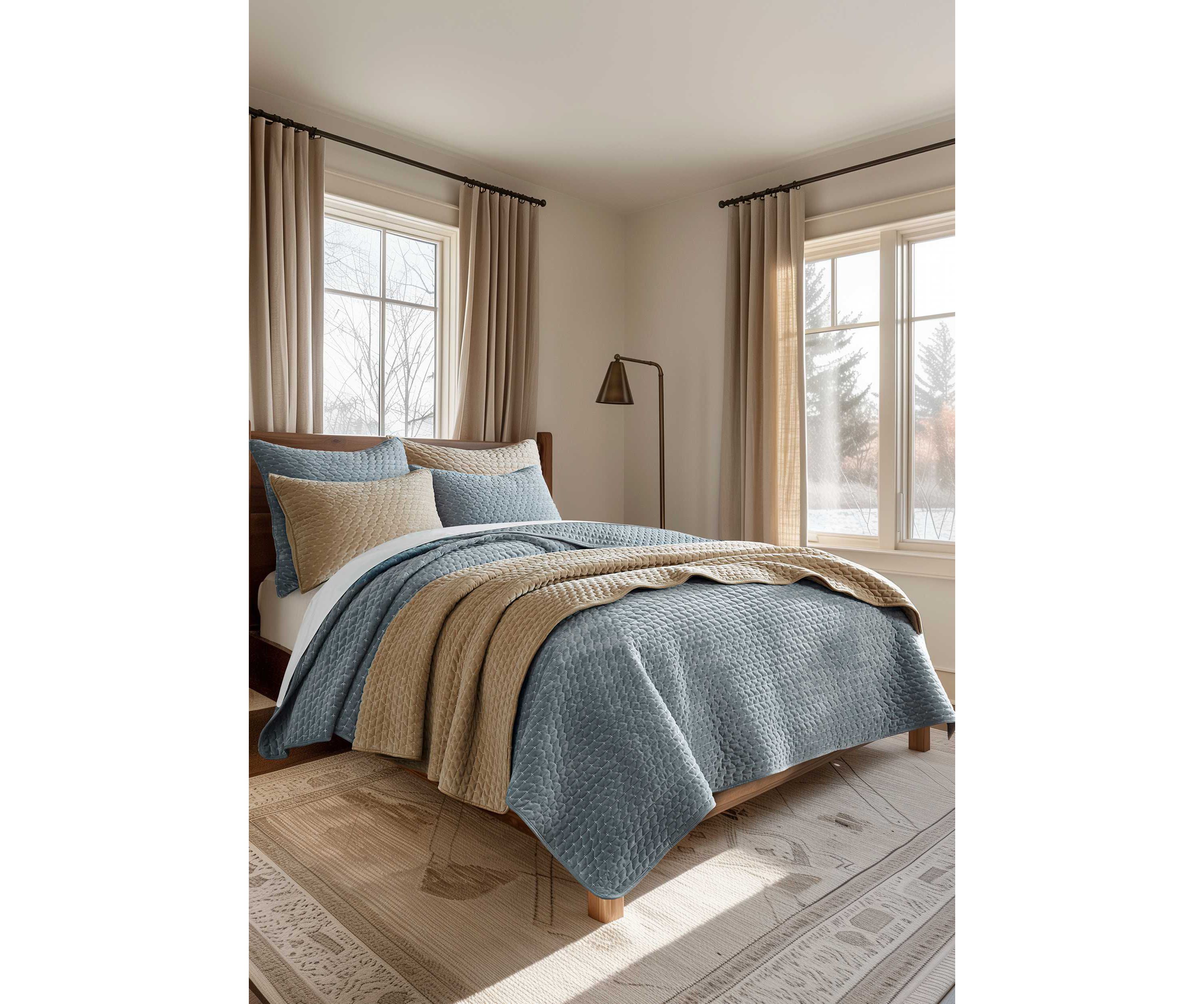 Velvet Stitch Quilt Set