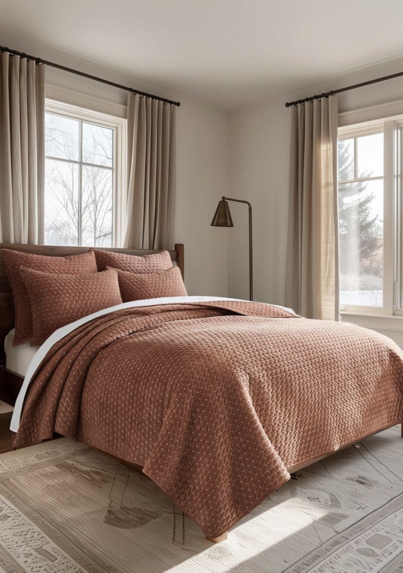 Velvet Stitch Quilt Set