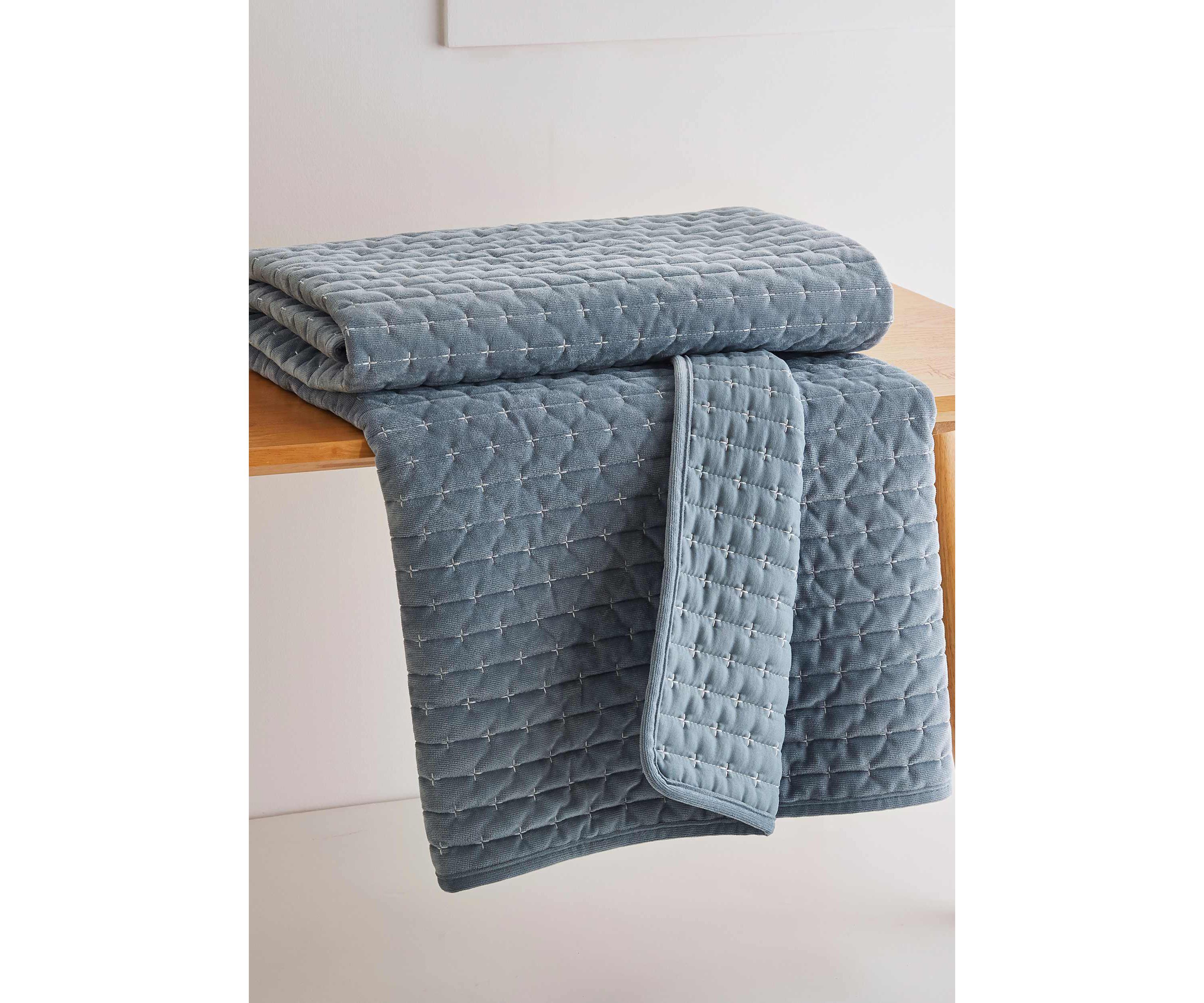 Velvet Stitch Quilted Throw