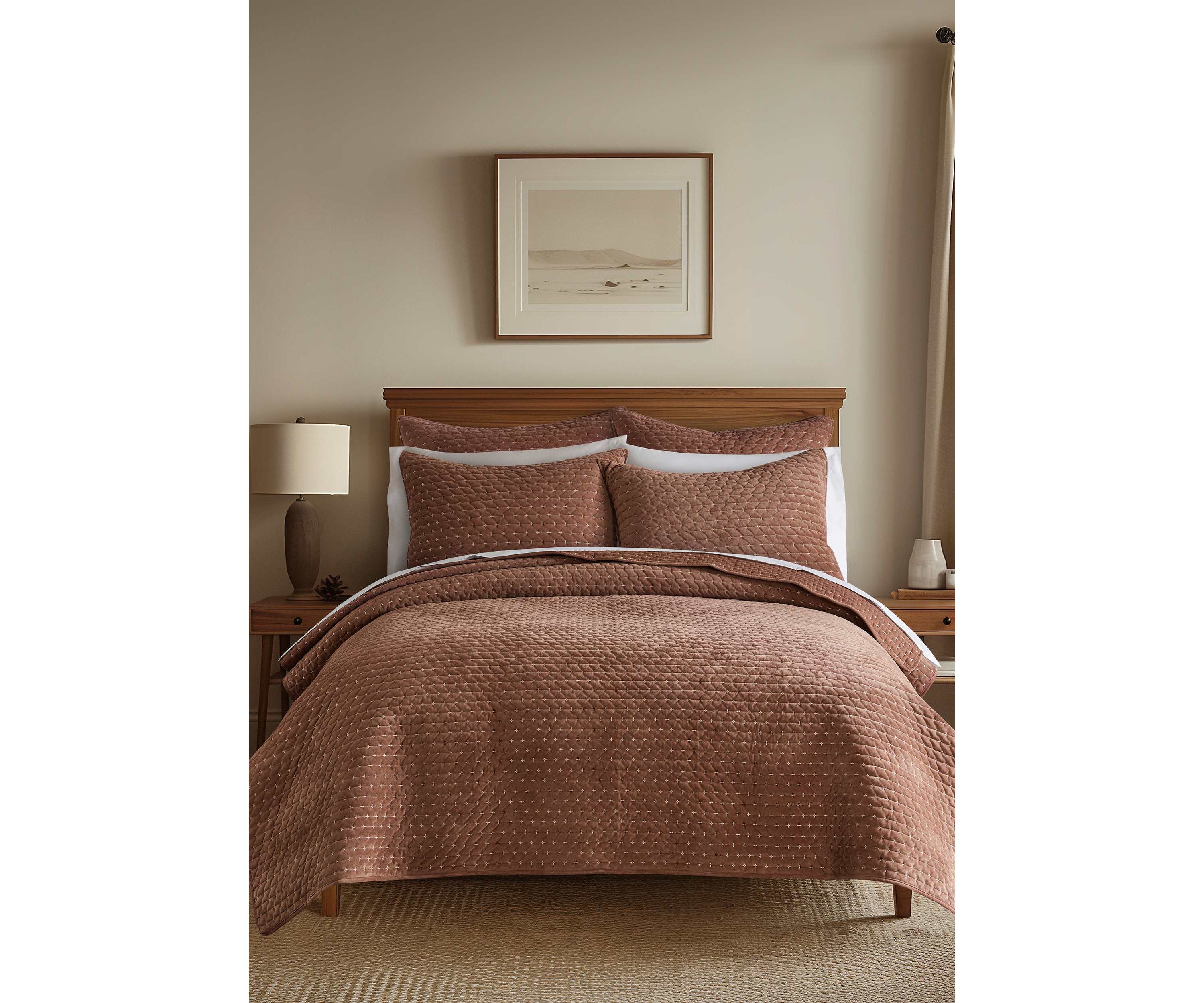 Velvet Stitch Euro Sham Set of 2