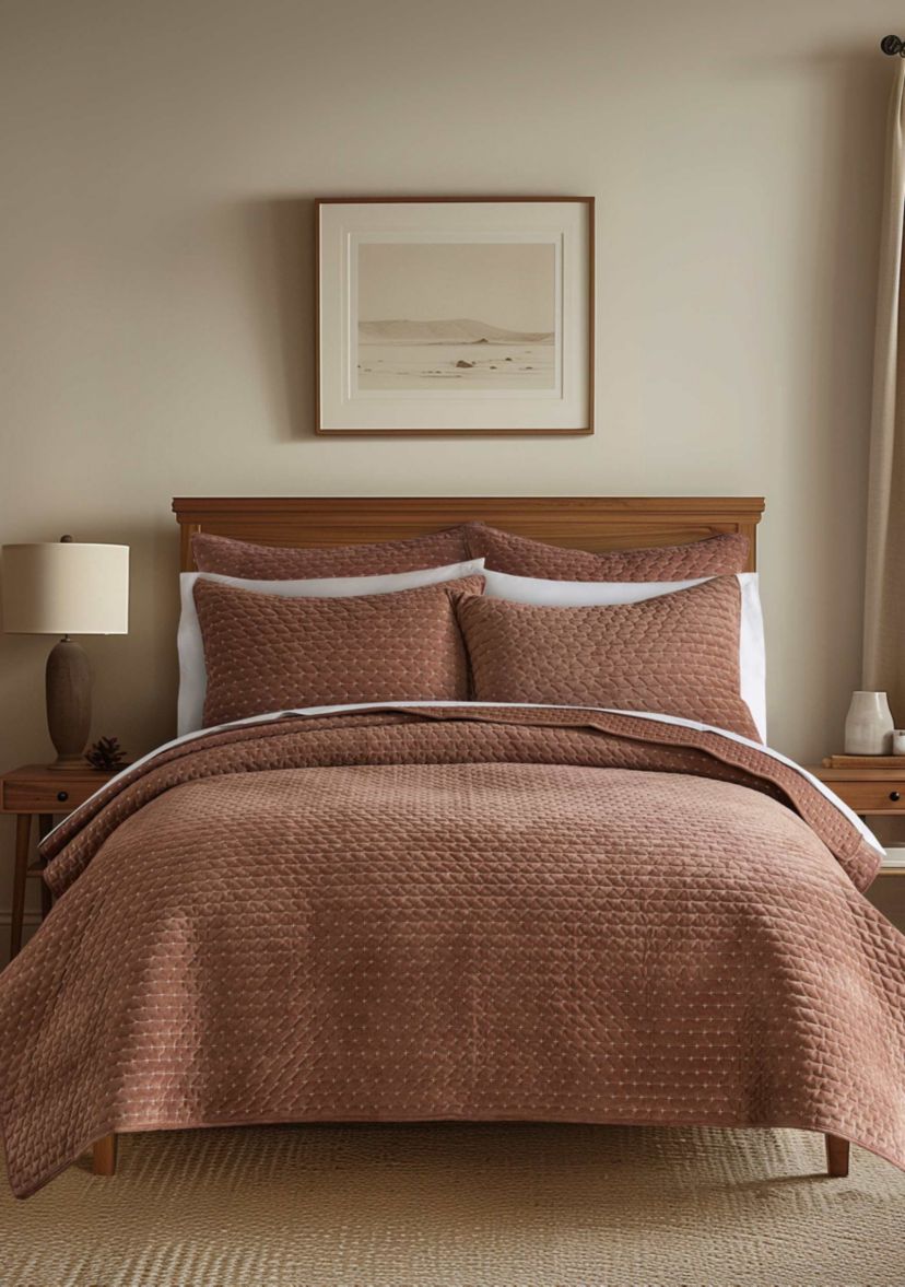 Velvet Stitch Euro Sham Set of 2