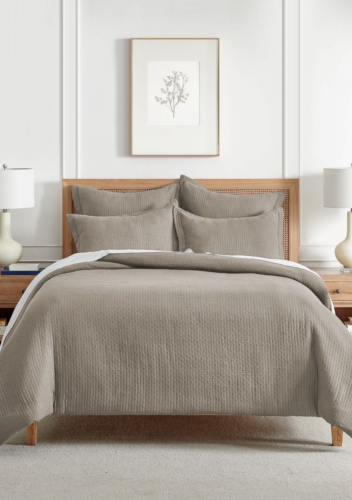 Reede Muslin Bright White Comforter Set