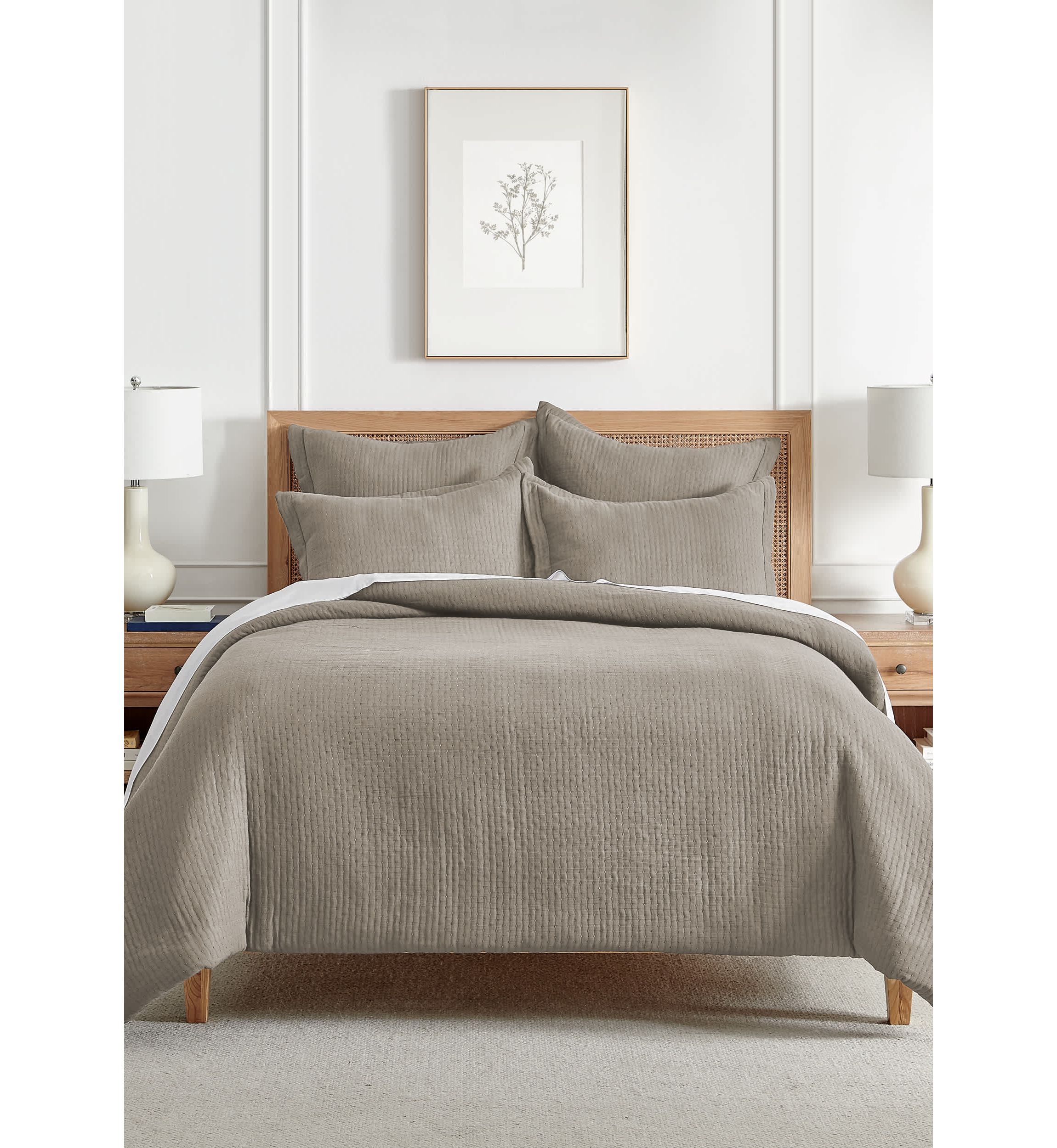 Reede Muslin Bright White Comforter Set