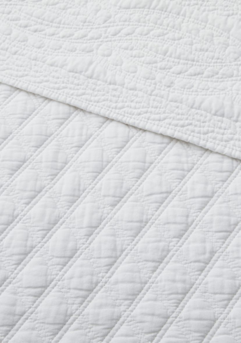 Ballou Bright White Bedspread Set