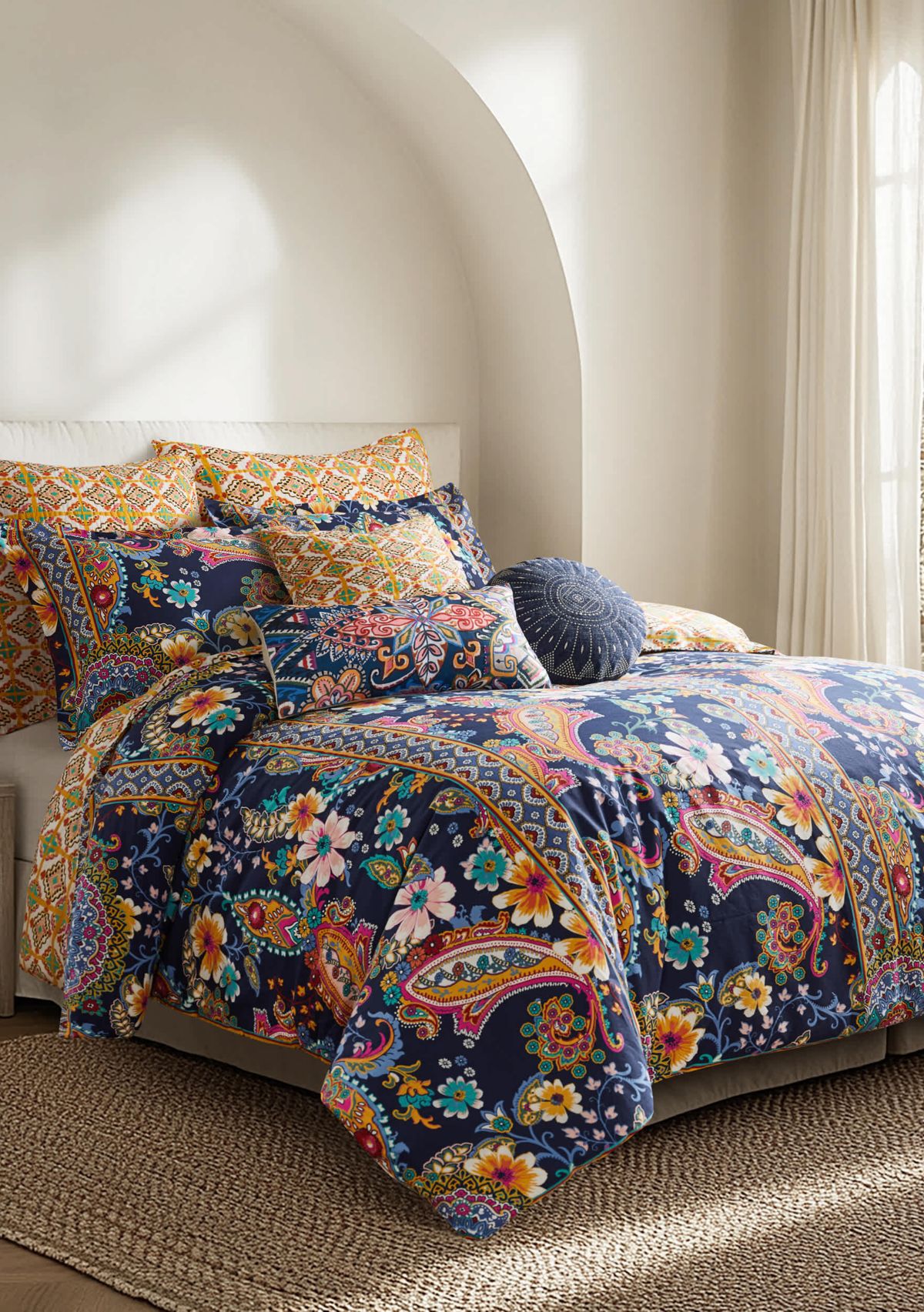 Bertelli Navy Comforter Set