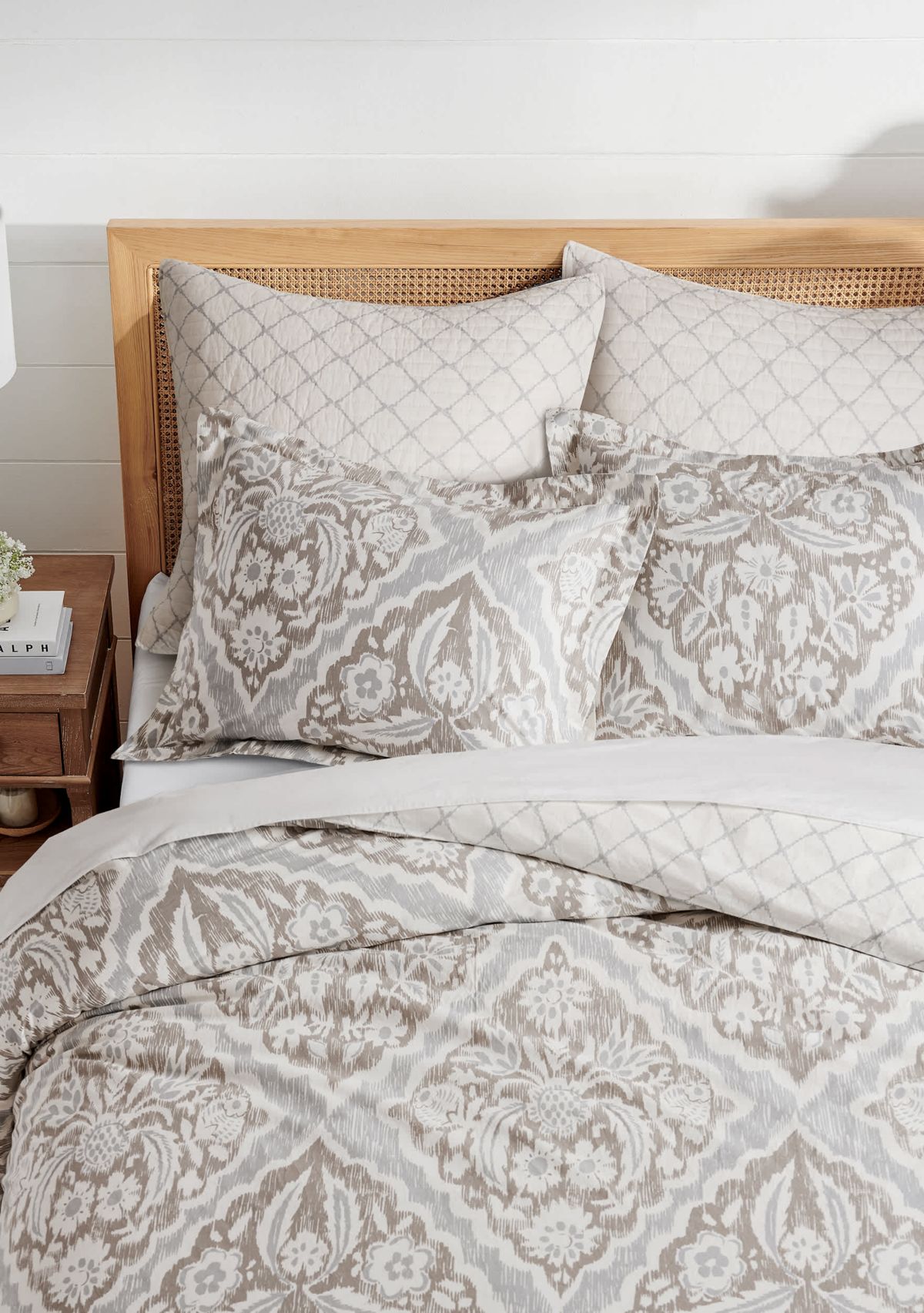 Becker Taupe Duvet Cover Set