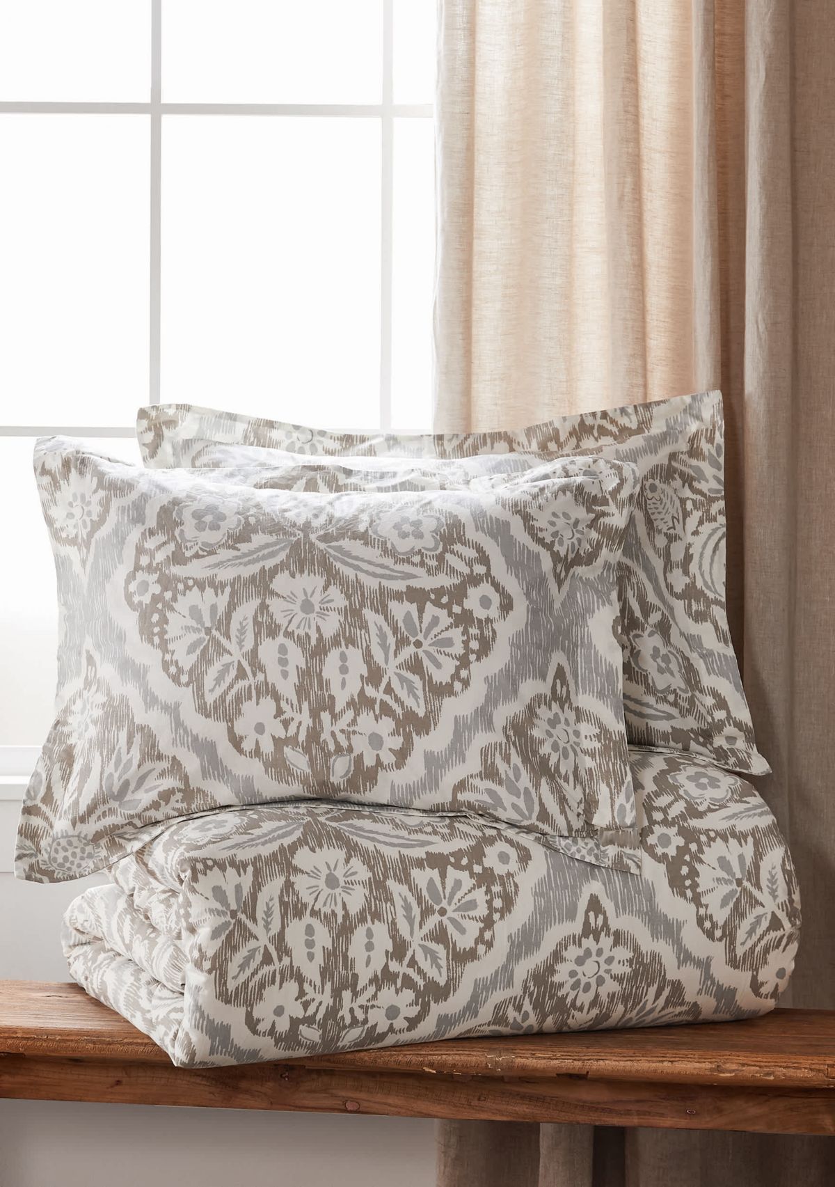 Becker Taupe Duvet Cover Set