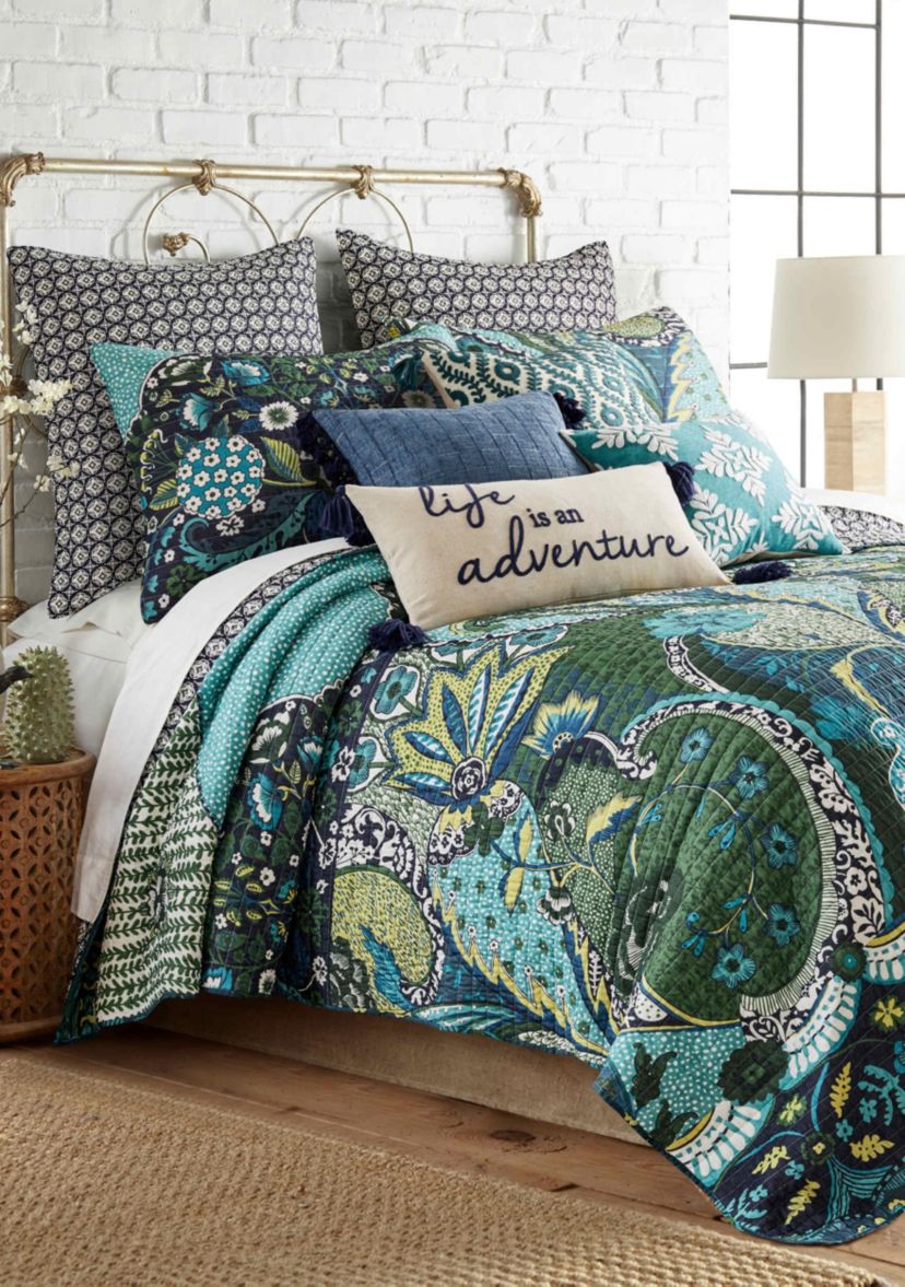 Jules Blue Quilt Set