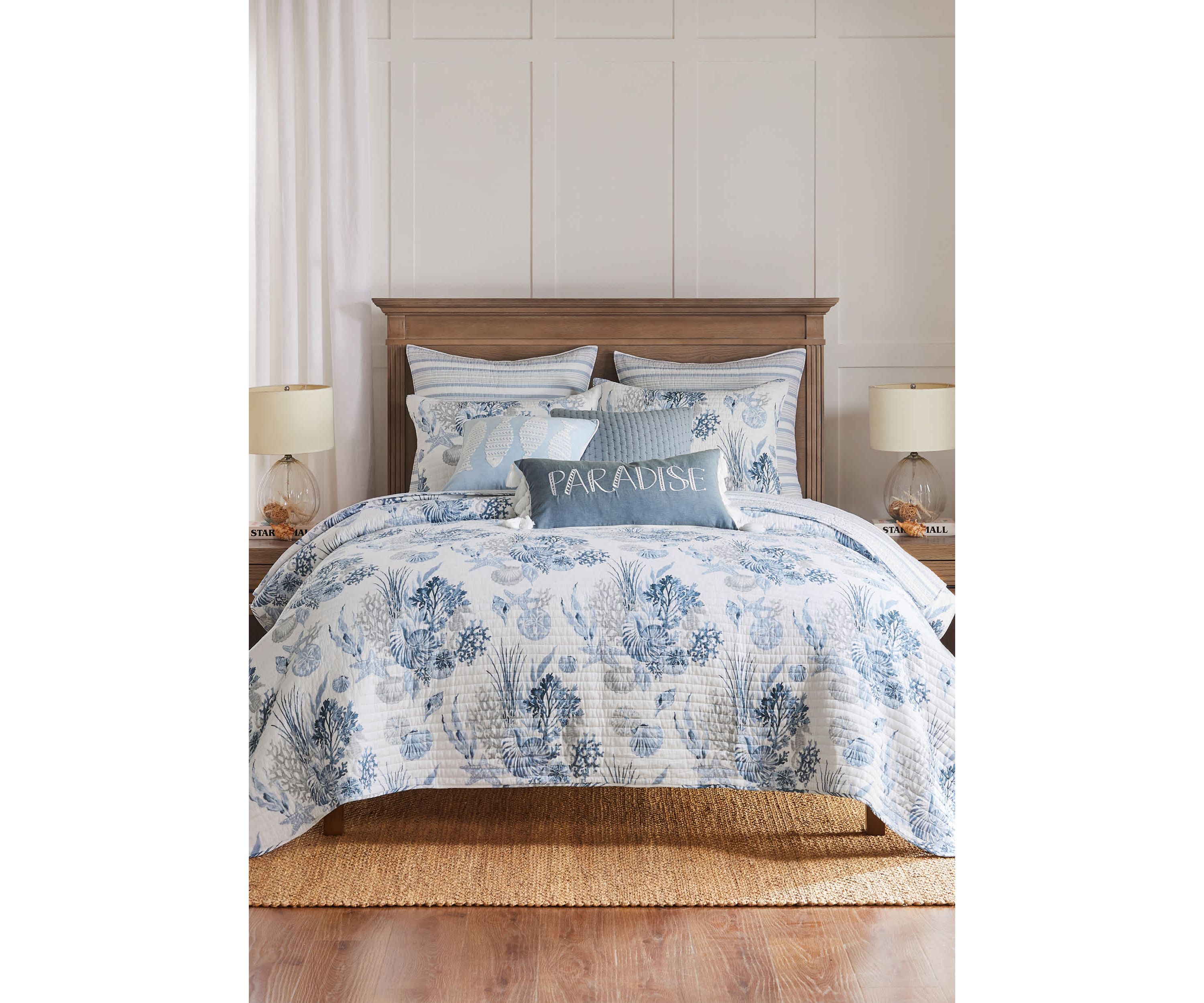 Coral Landing Quilt Set