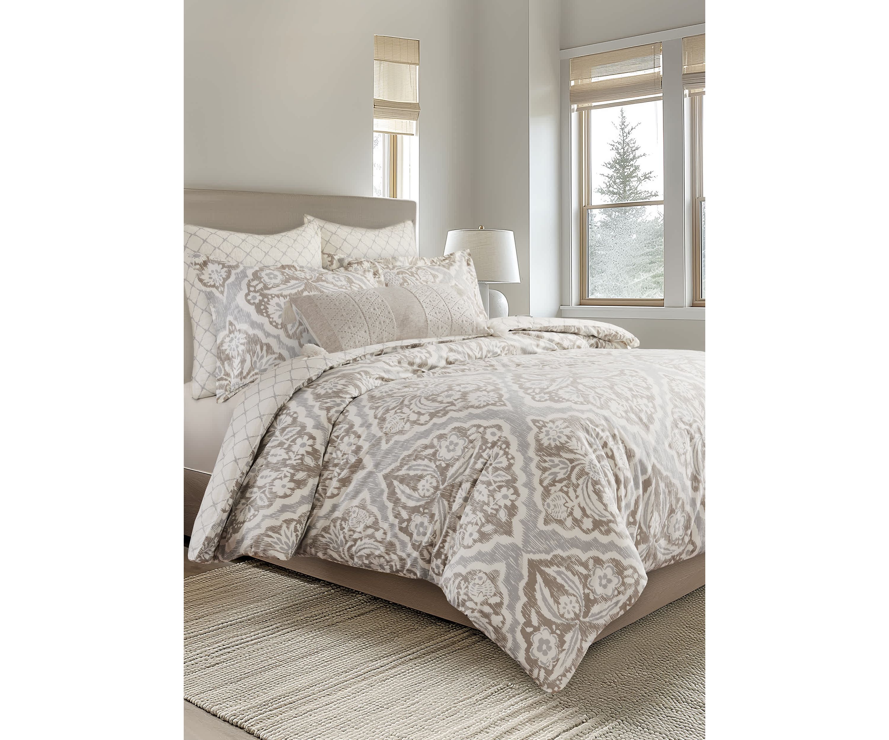 Becker Taupe Comforter Set