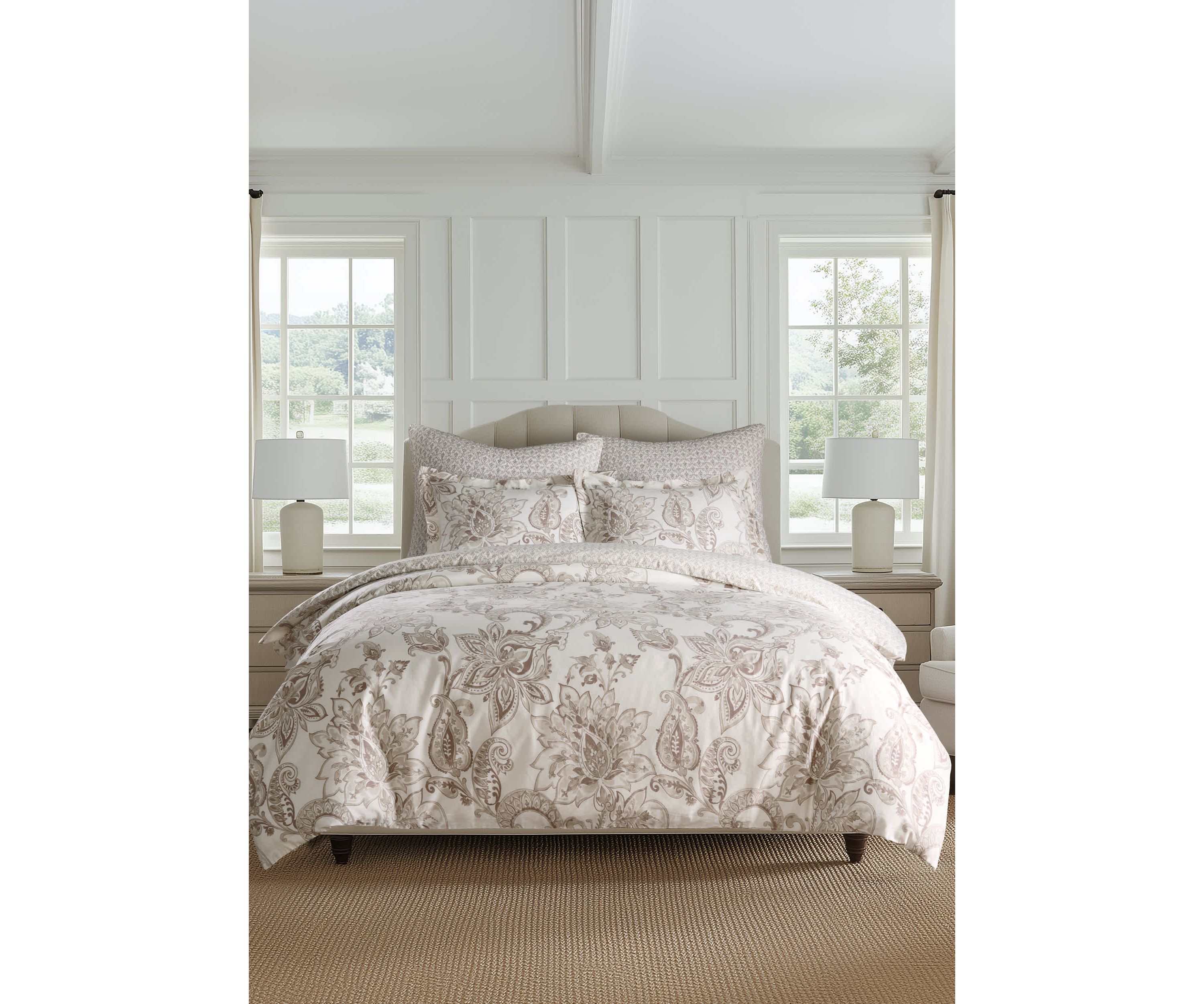 Bennett Taupe Duvet Cover Set
