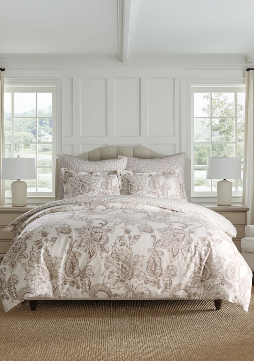 Bennett Taupe Duvet Cover Set