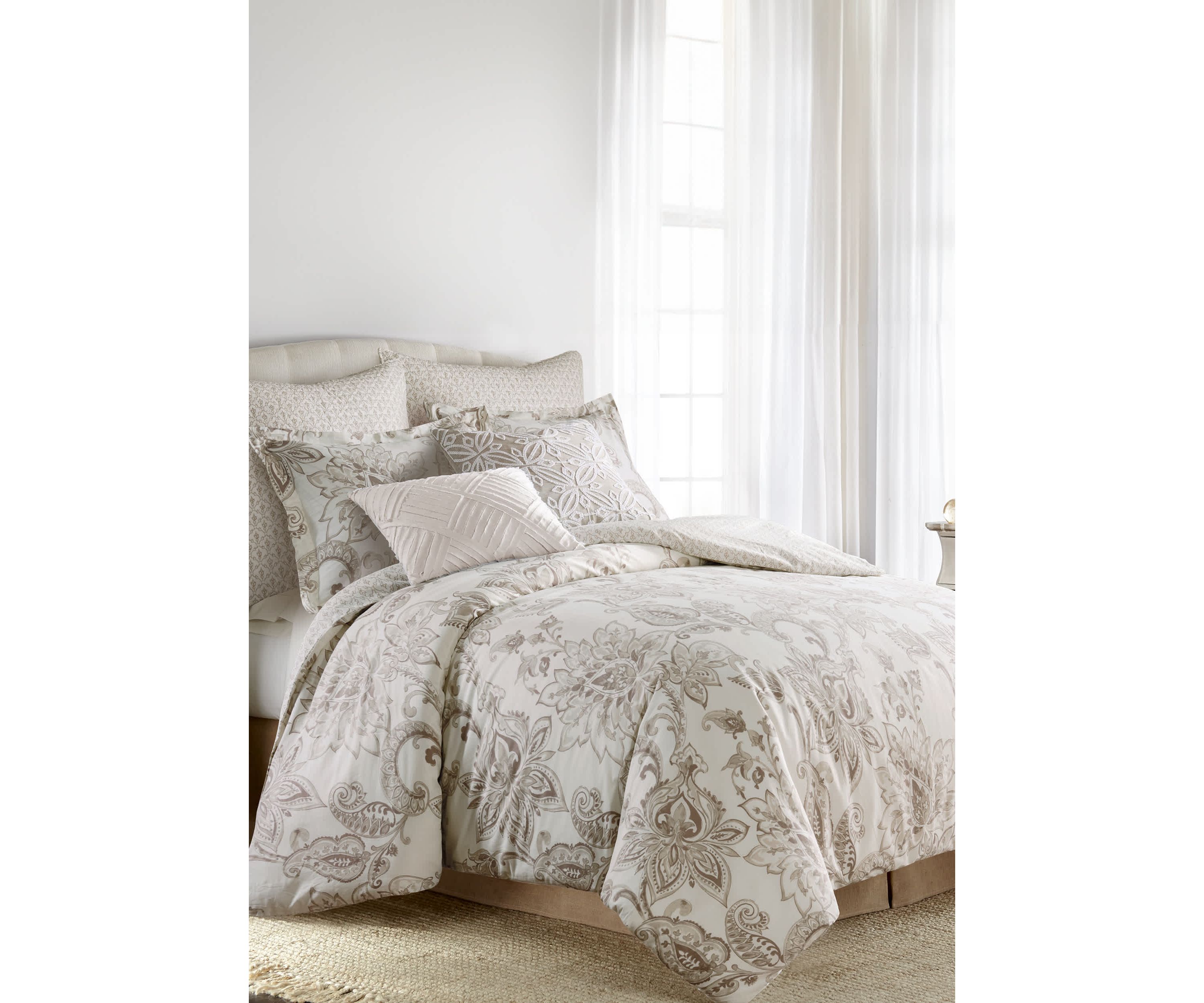 Bennett Taupe Duvet Cover Set
