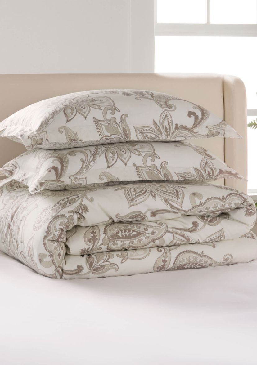 Bennett Taupe Duvet Cover Set