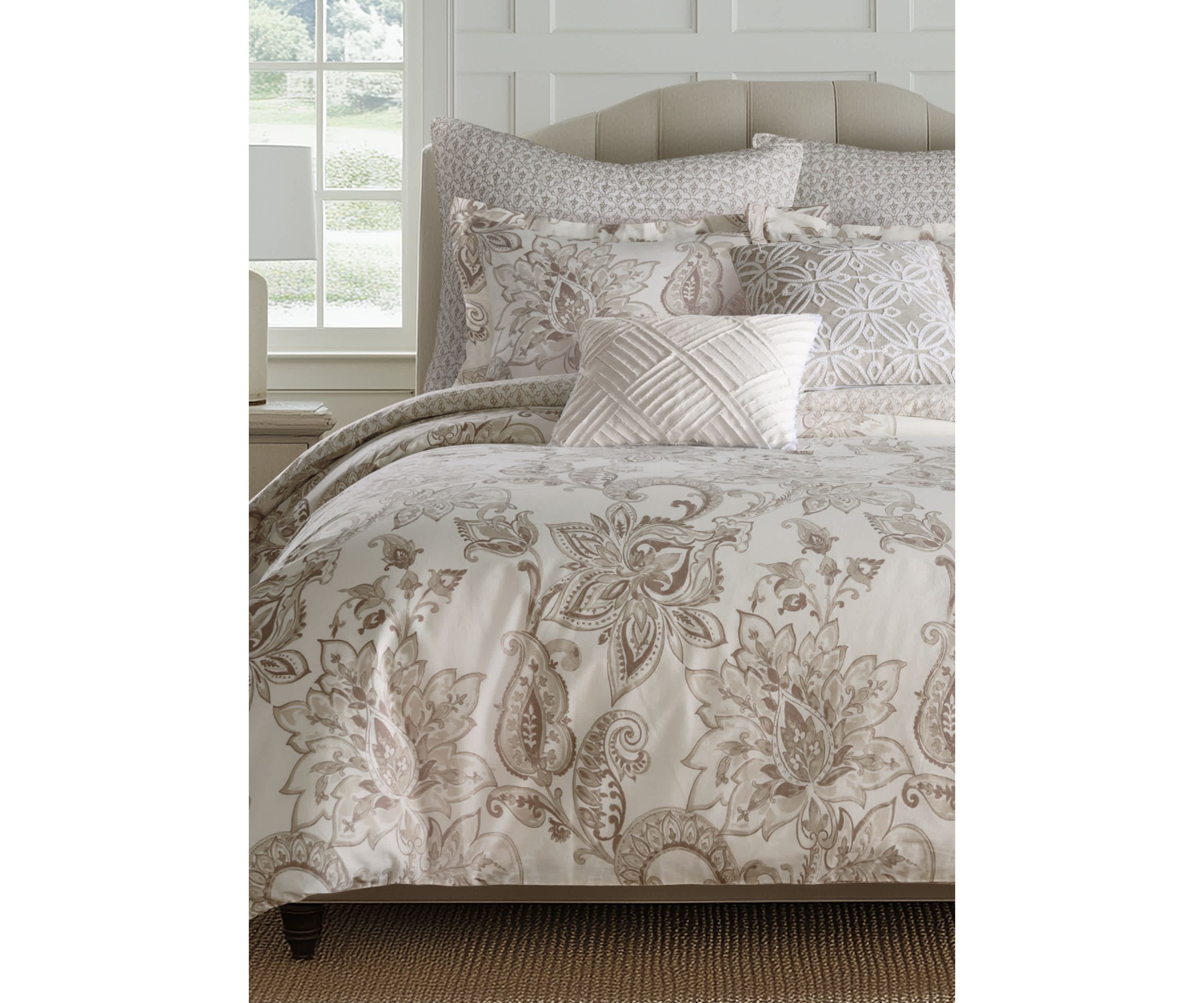 Bennett Taupe Duvet Cover Set