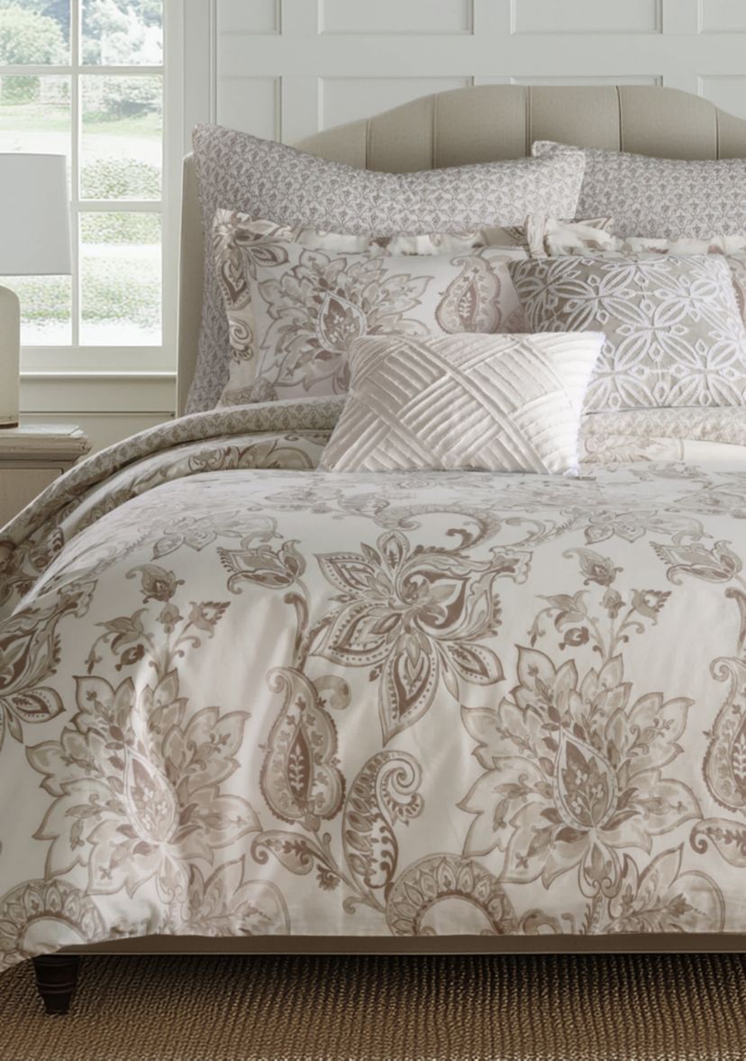 Bennett Taupe Duvet Cover Set