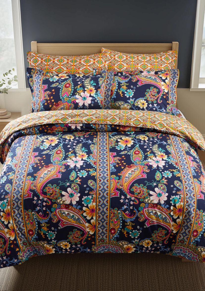 Bertelli Navy Duvet Cover Set