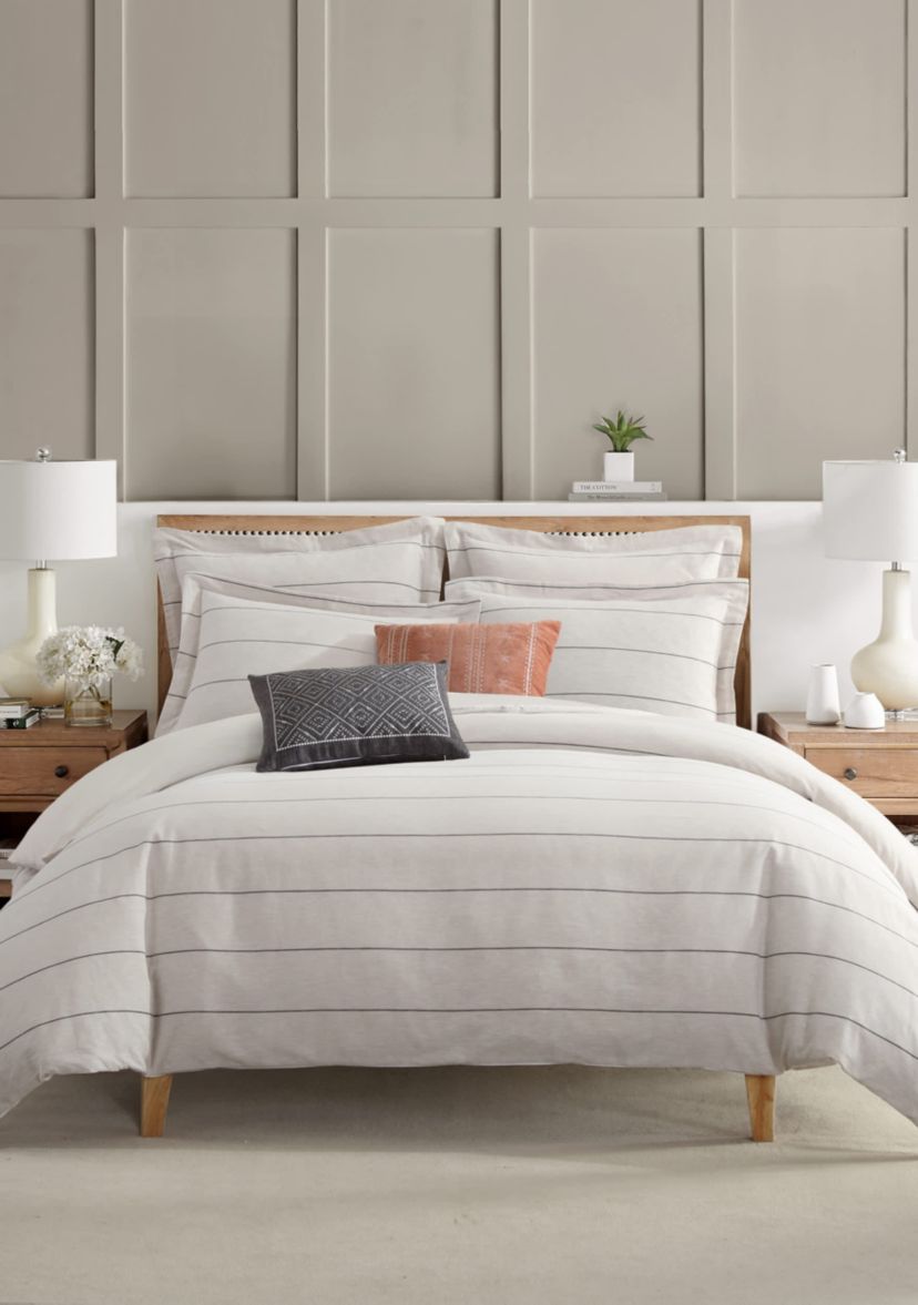 Leo Stripe Black Duvet Set