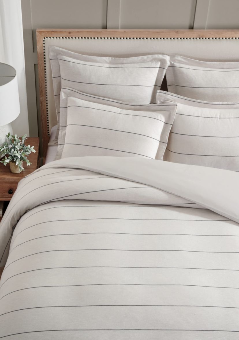 Leo Stripe Black Duvet Set