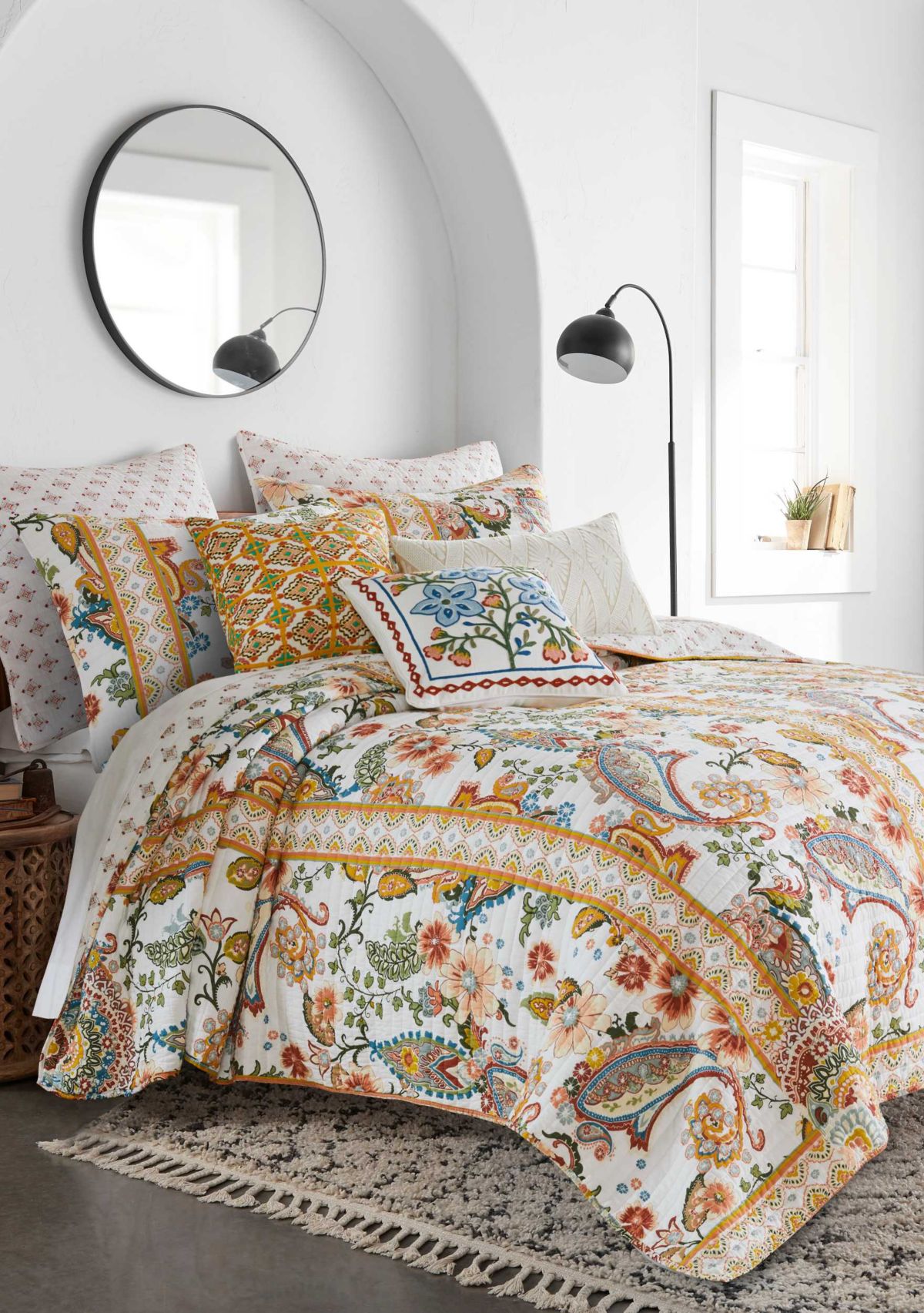Bertelli Off-White Quilt Set