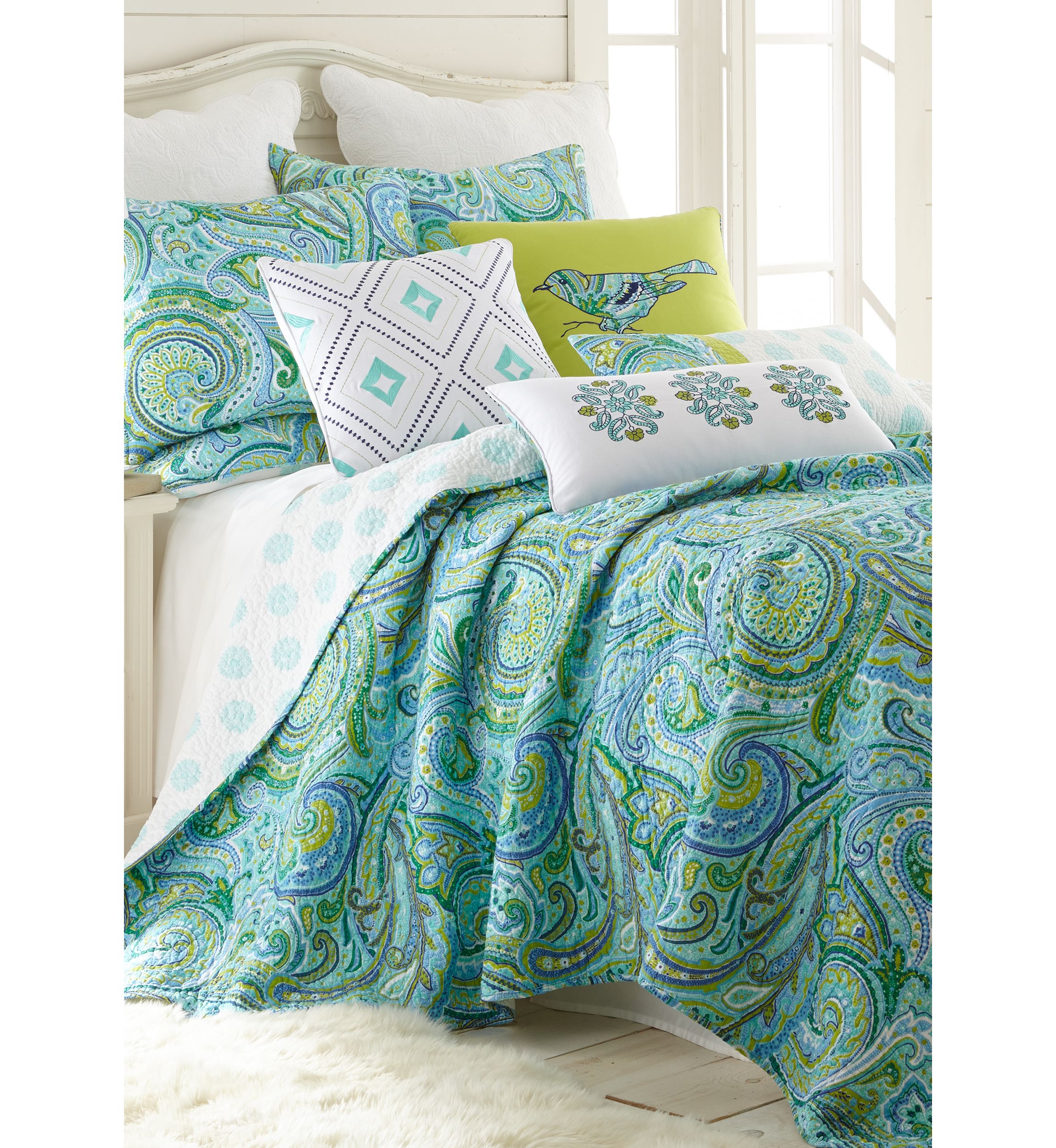 Darjeeling Teal Quilt Set
