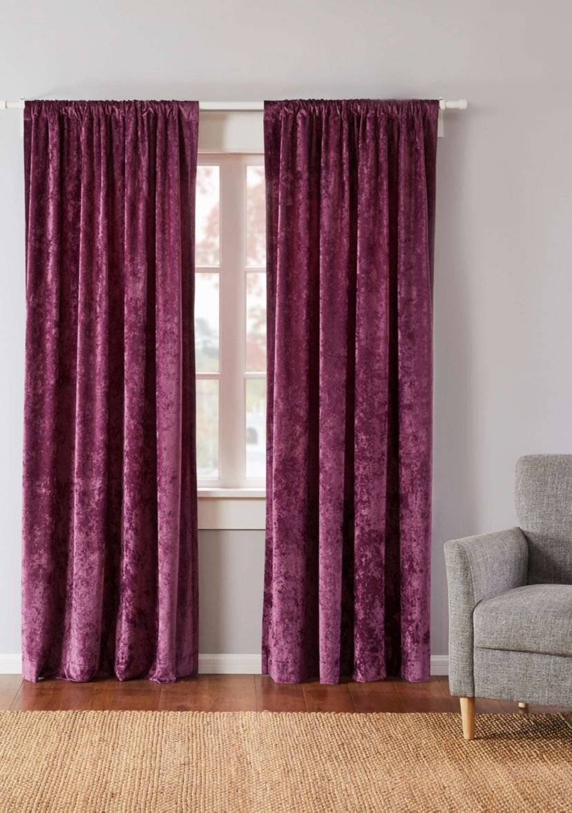 BH Ellora Plum Drape Panel