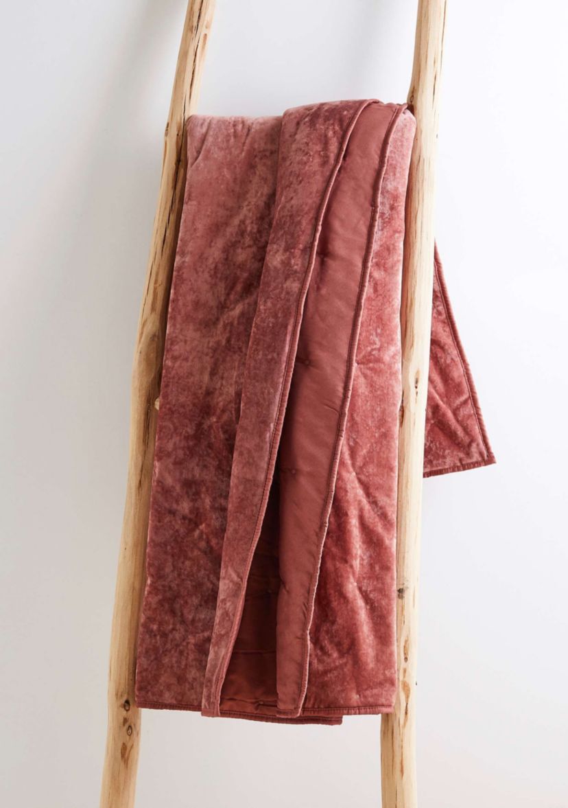 BH Abruzzi Velvet Spice Quilted Throw