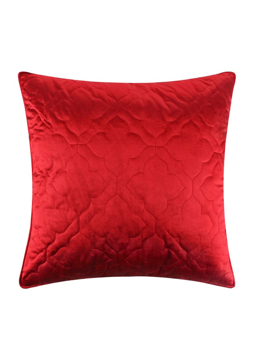 BH Caserta Velvet Red Filled Euro Sham