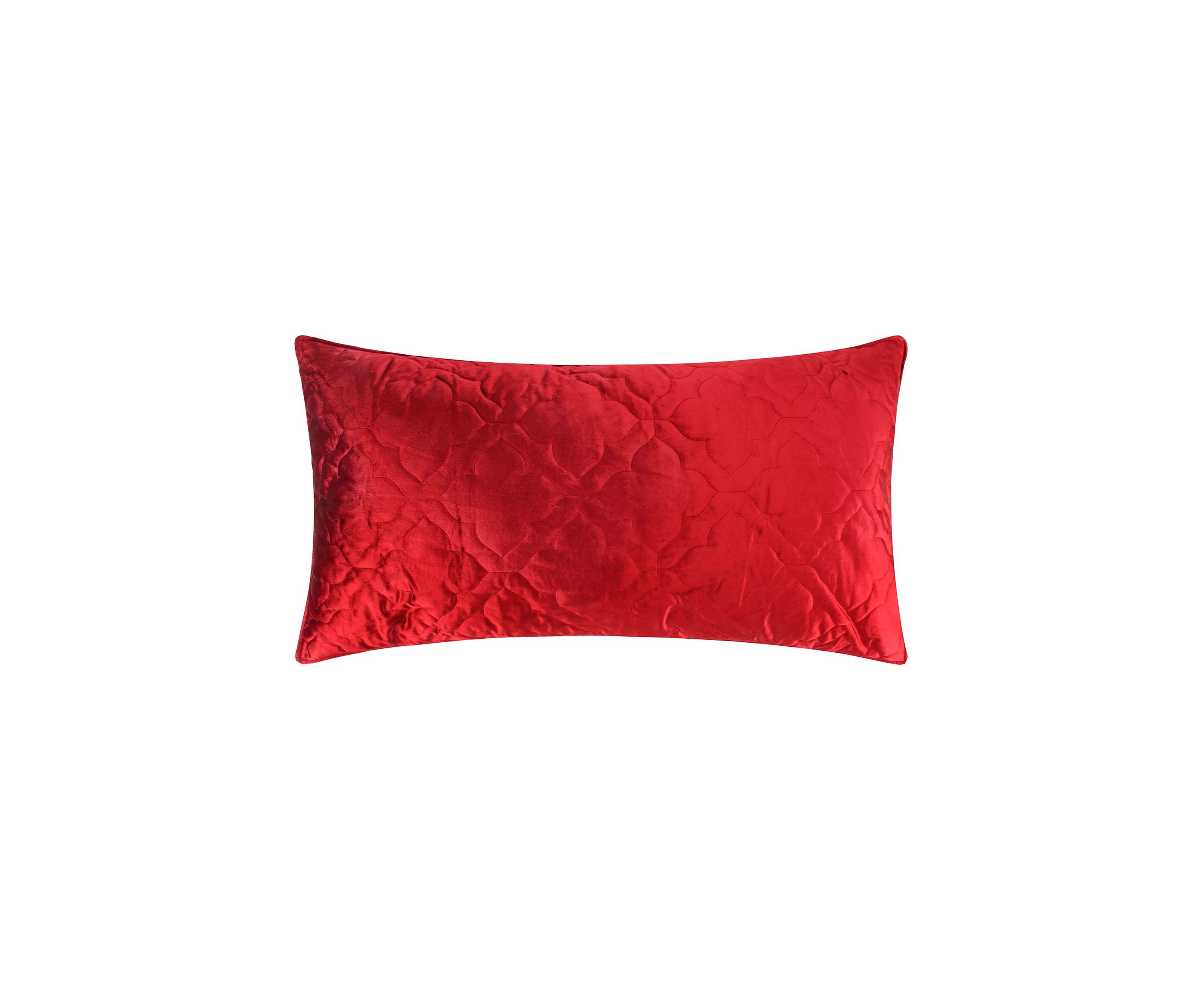 BH Caserta Velvet Red King Sham