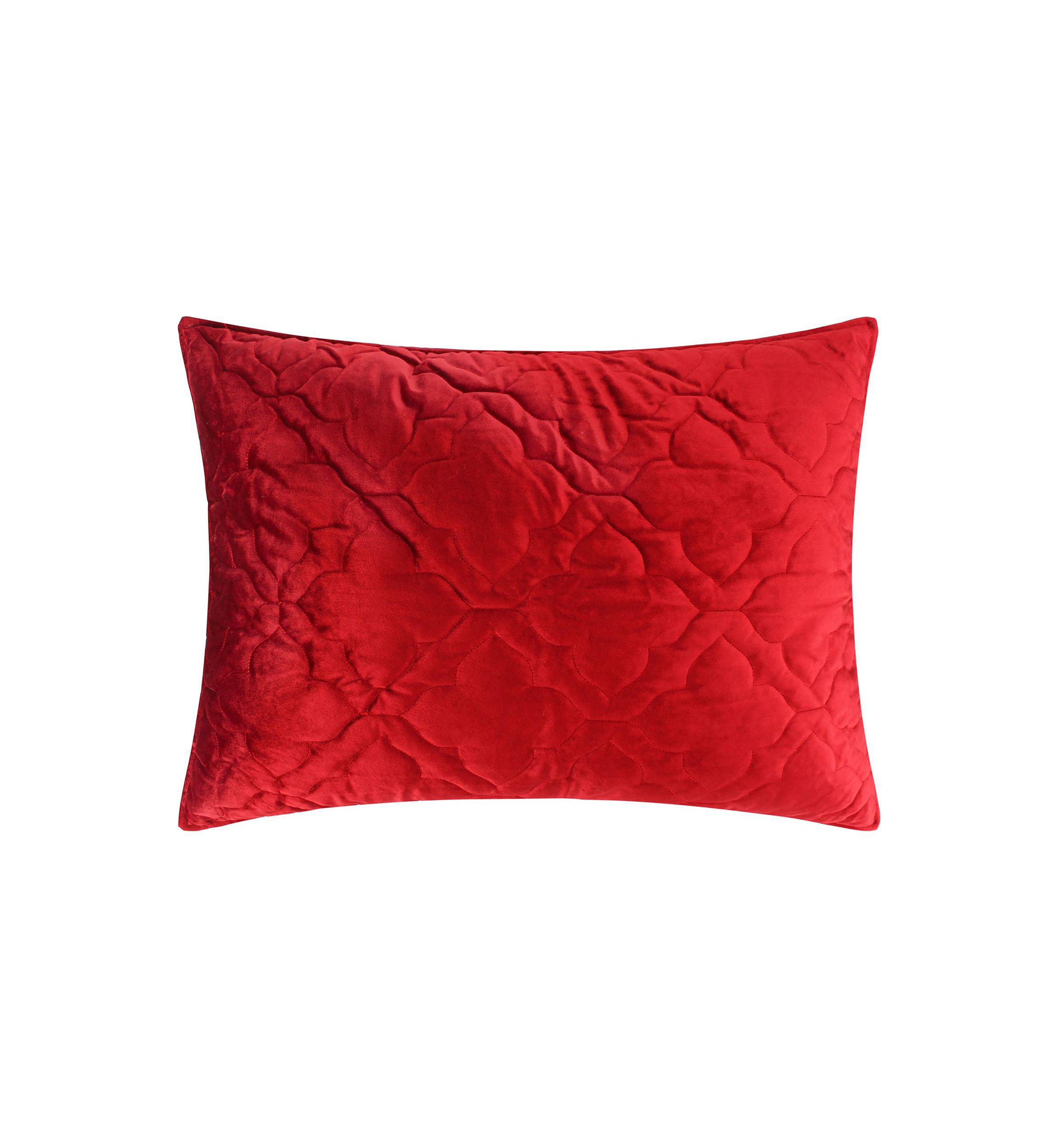 BH Caserta Velvet Red Standard Sham
