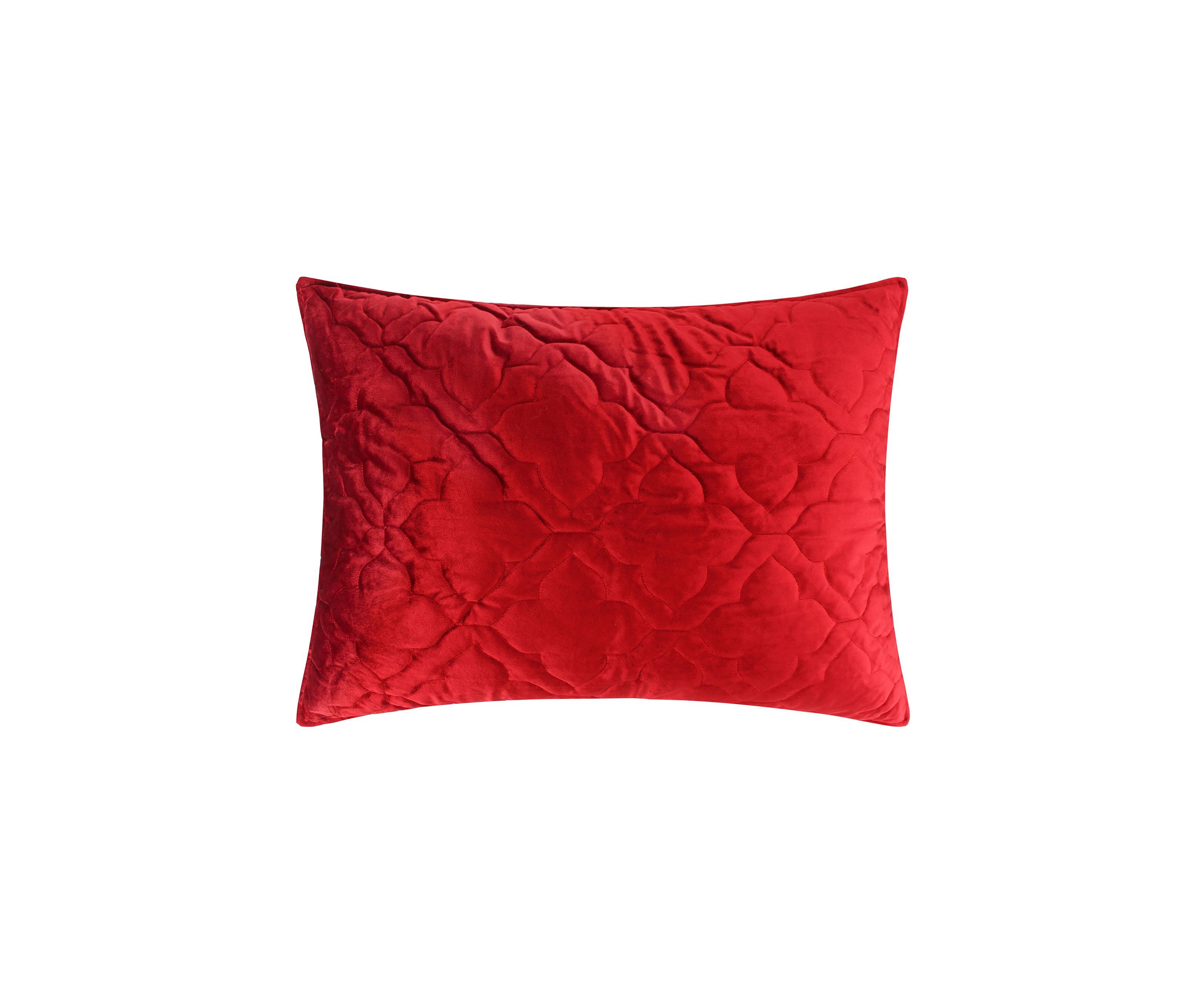 BH Caserta Velvet Red Standard Sham