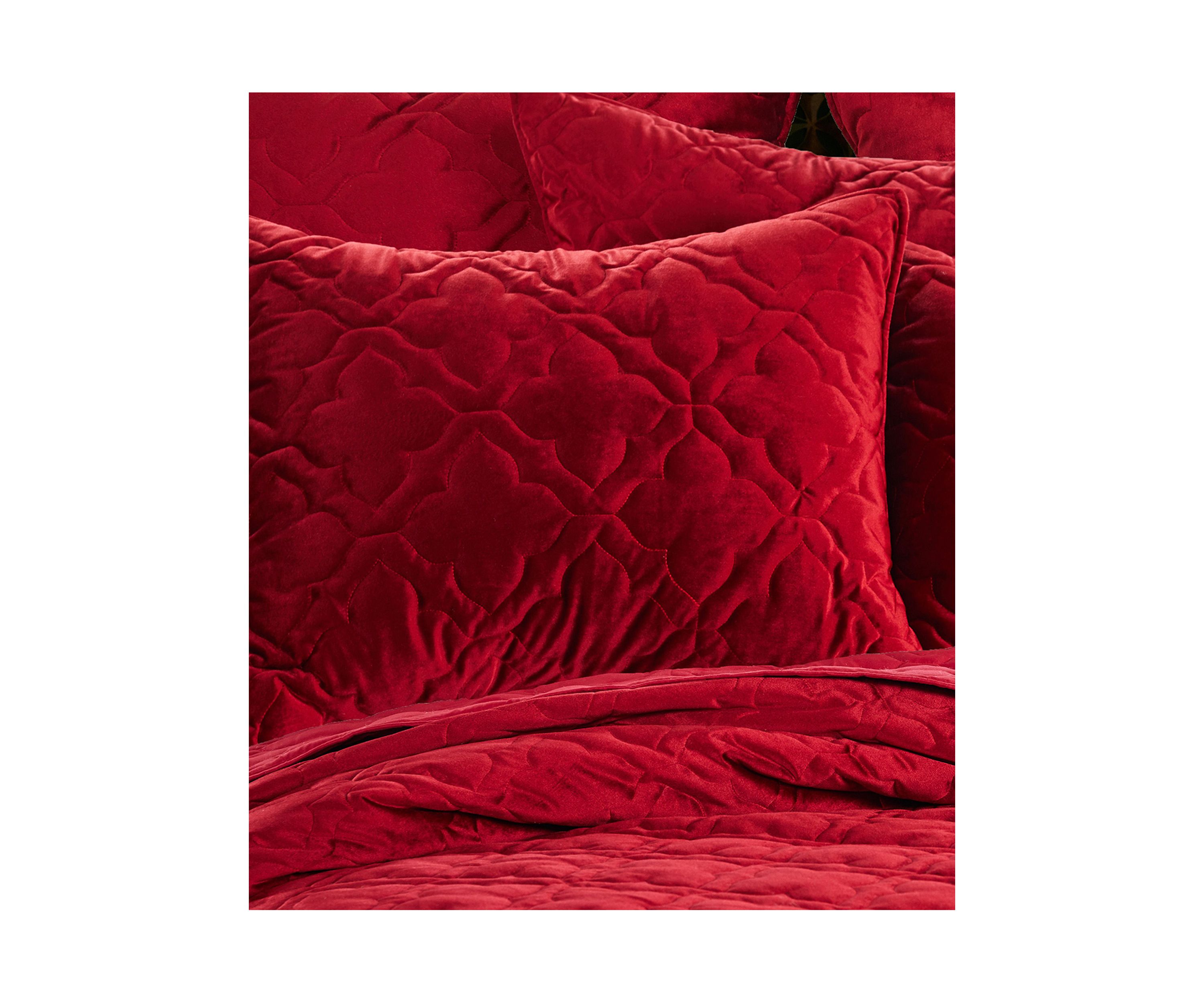 BH Caserta Velvet Red Standard Sham