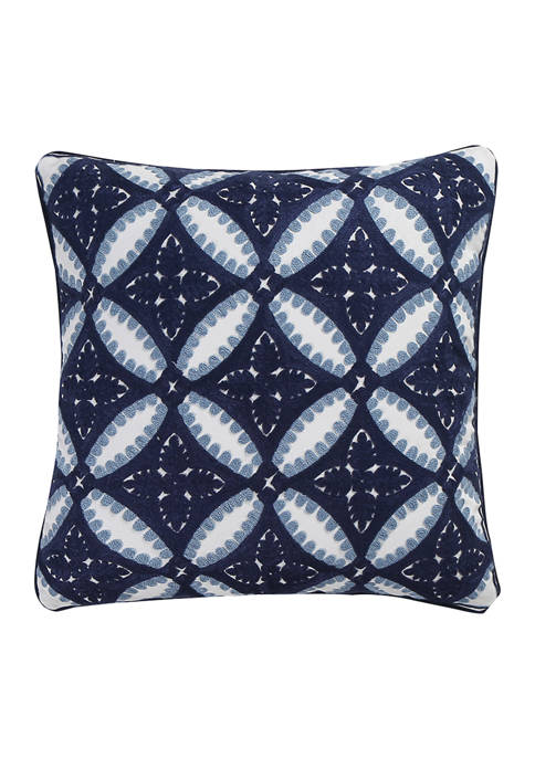 Levtex Valentina Crewel Embroidered Pillow