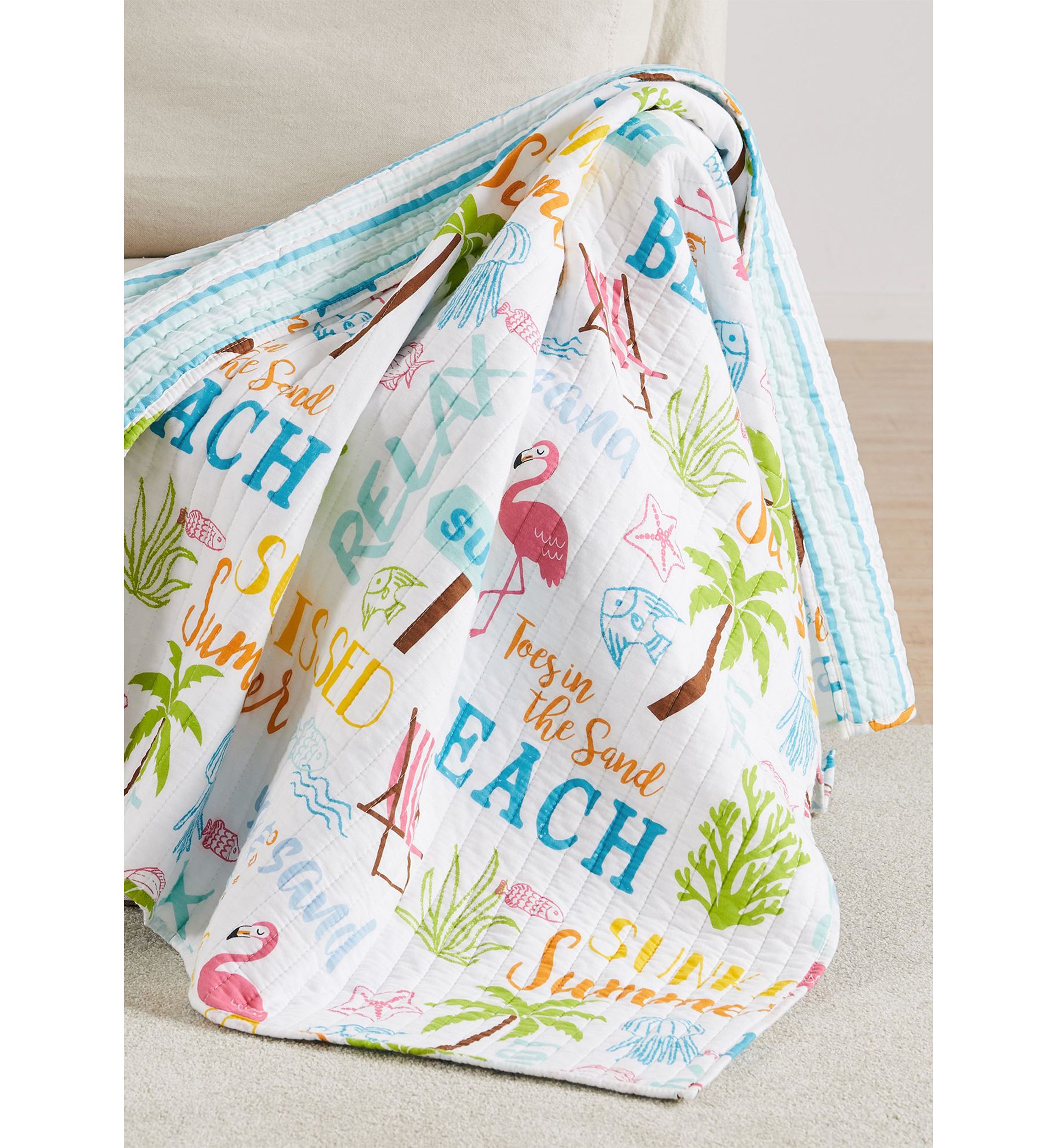 Beach Days Quilted Throw