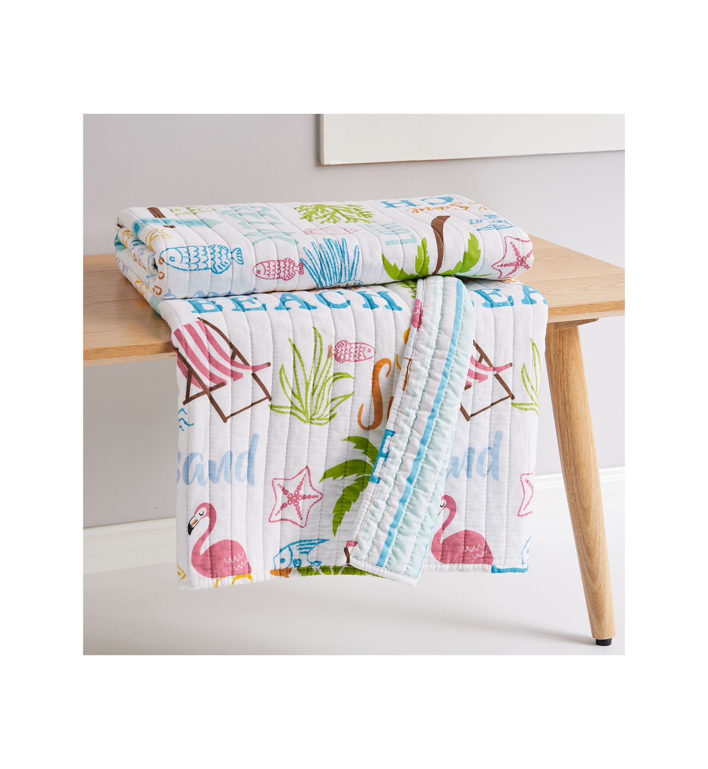 Beach Days Quilted Throw