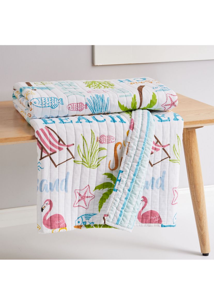 Beach Days Quilted Throw