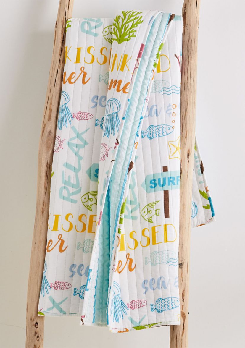 Beach Days Quilted Throw