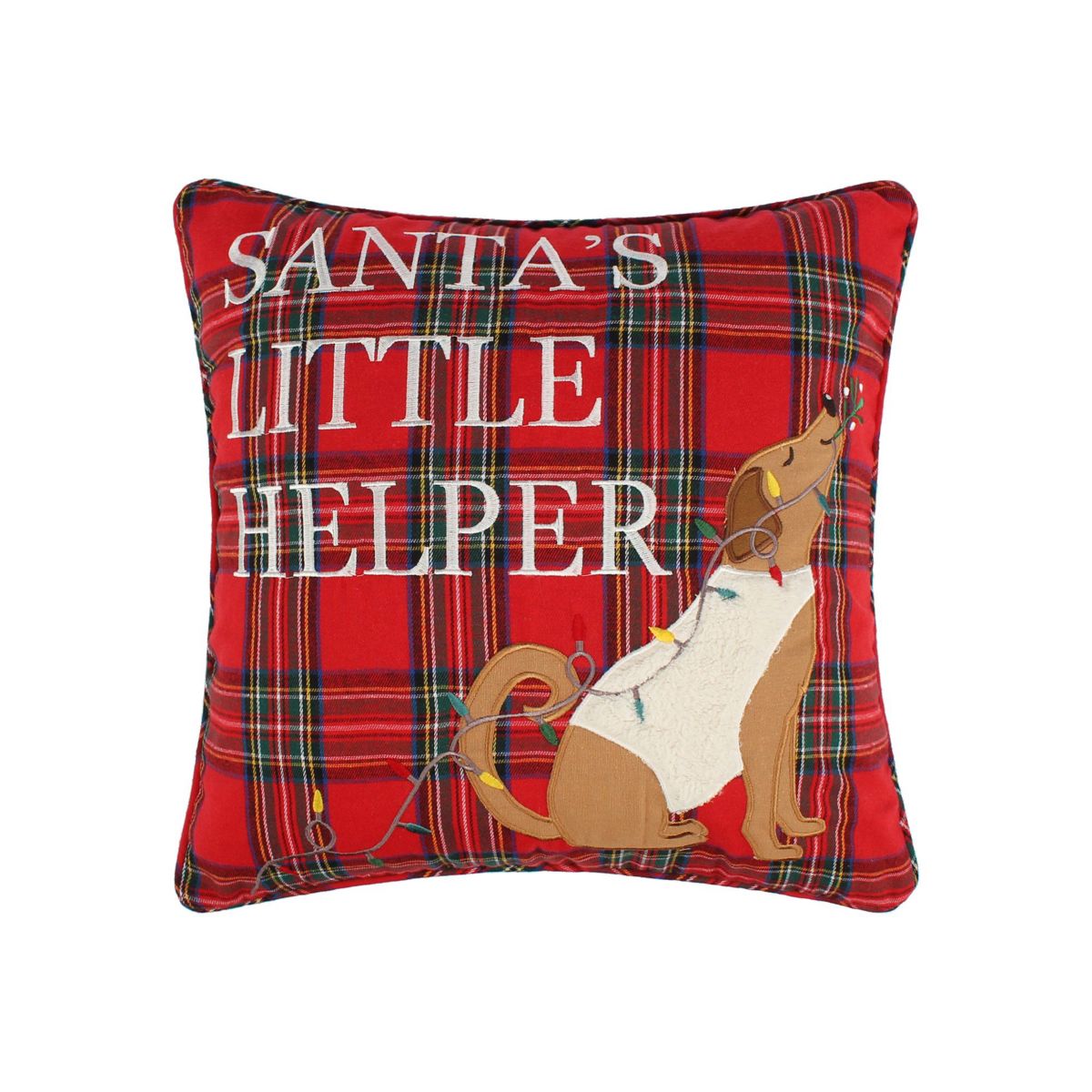 Jingle Paws Santas Little Helper Pillow 18x18