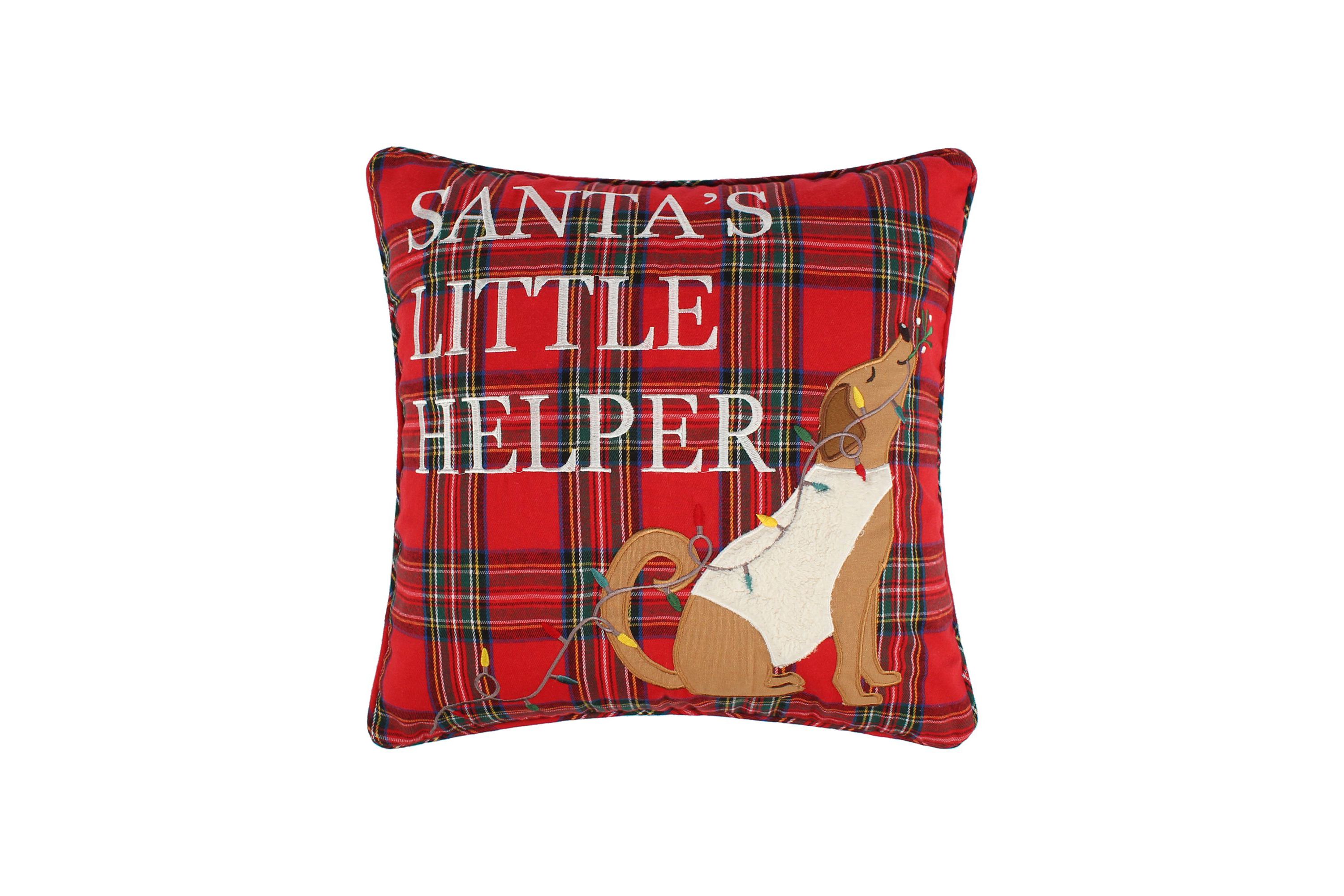 Jingle Paws Santas Little Helper Pillow 18x18