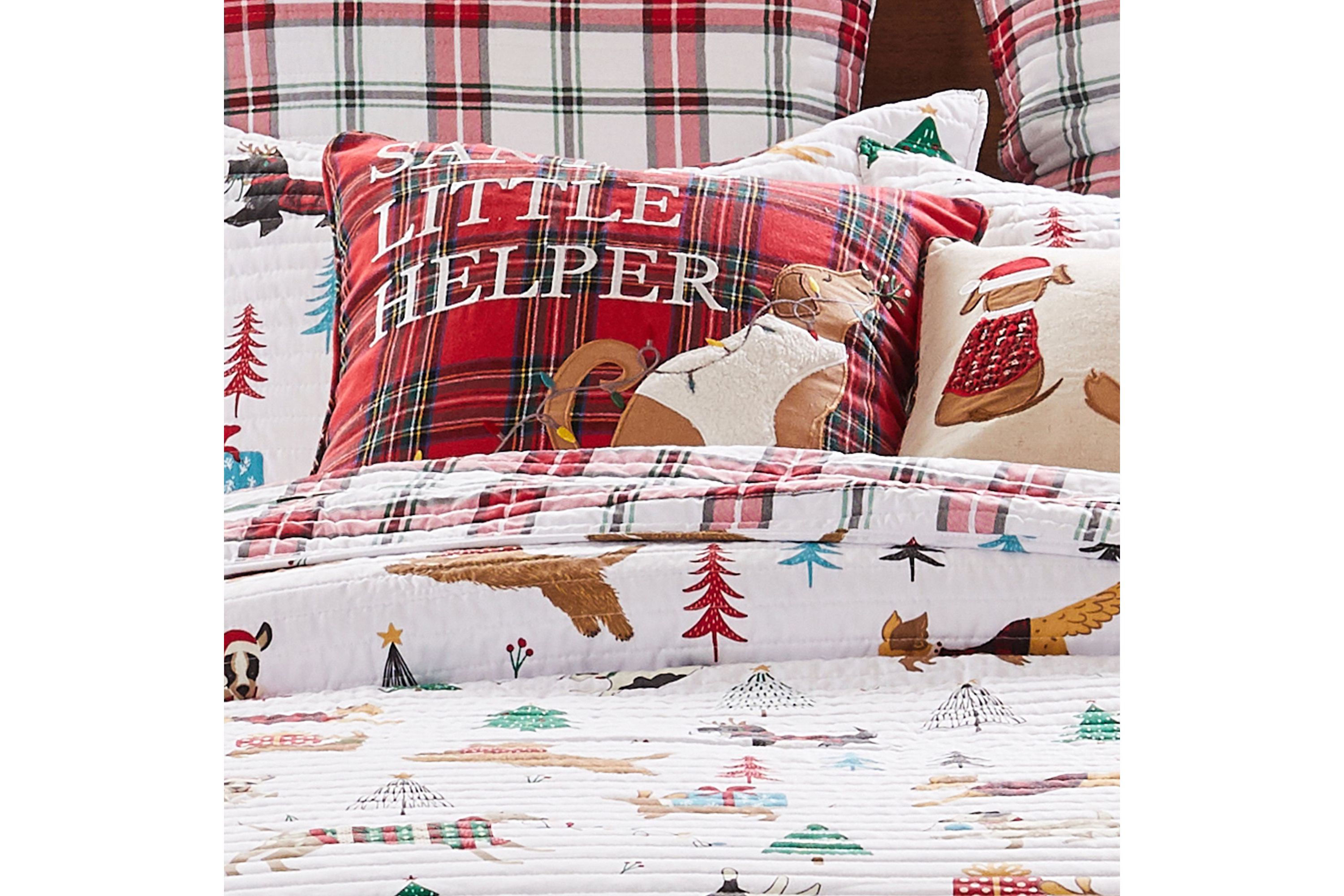 Jingle Paws Santas Little Helper Pillow 18x18