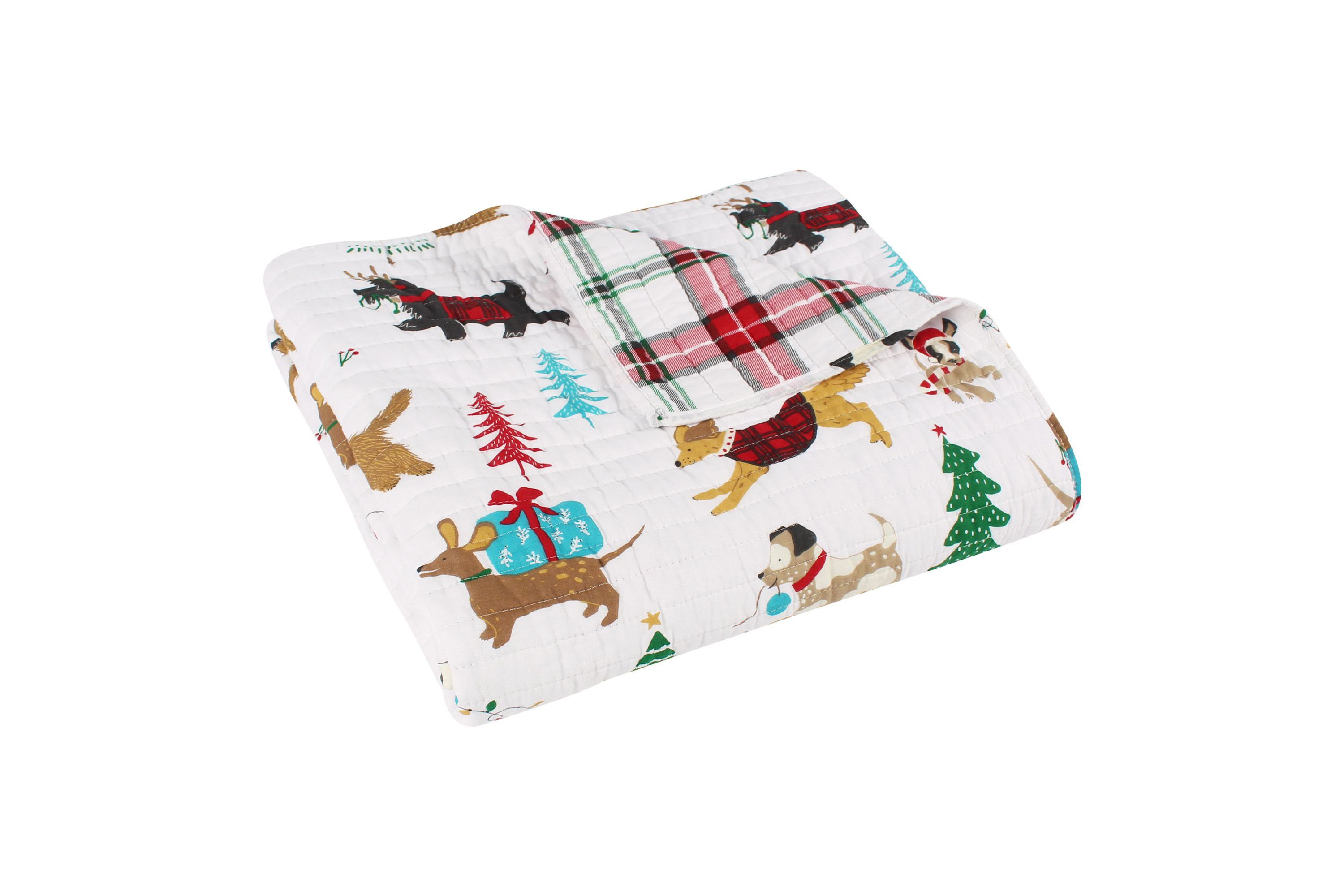 Jingle Paws Quilted Throw