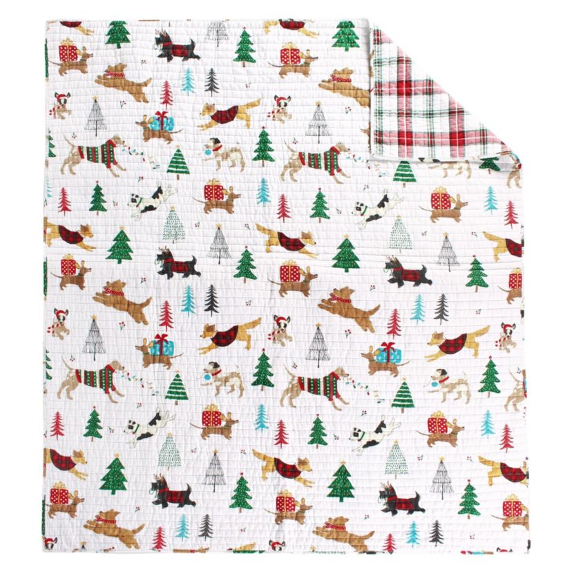 Jingle Paws Quilted Throw