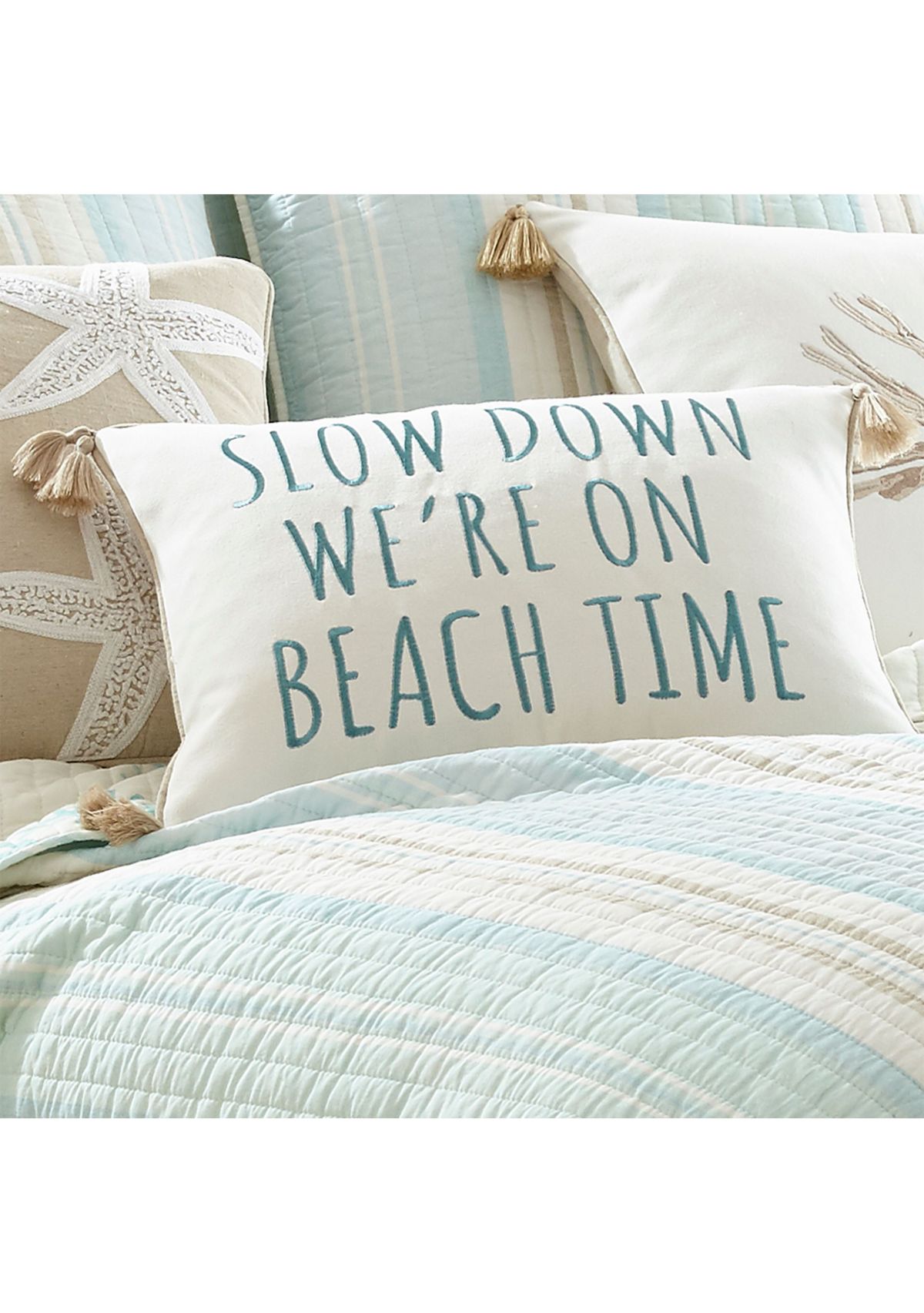 Stone Harbor Beach Time Pillow