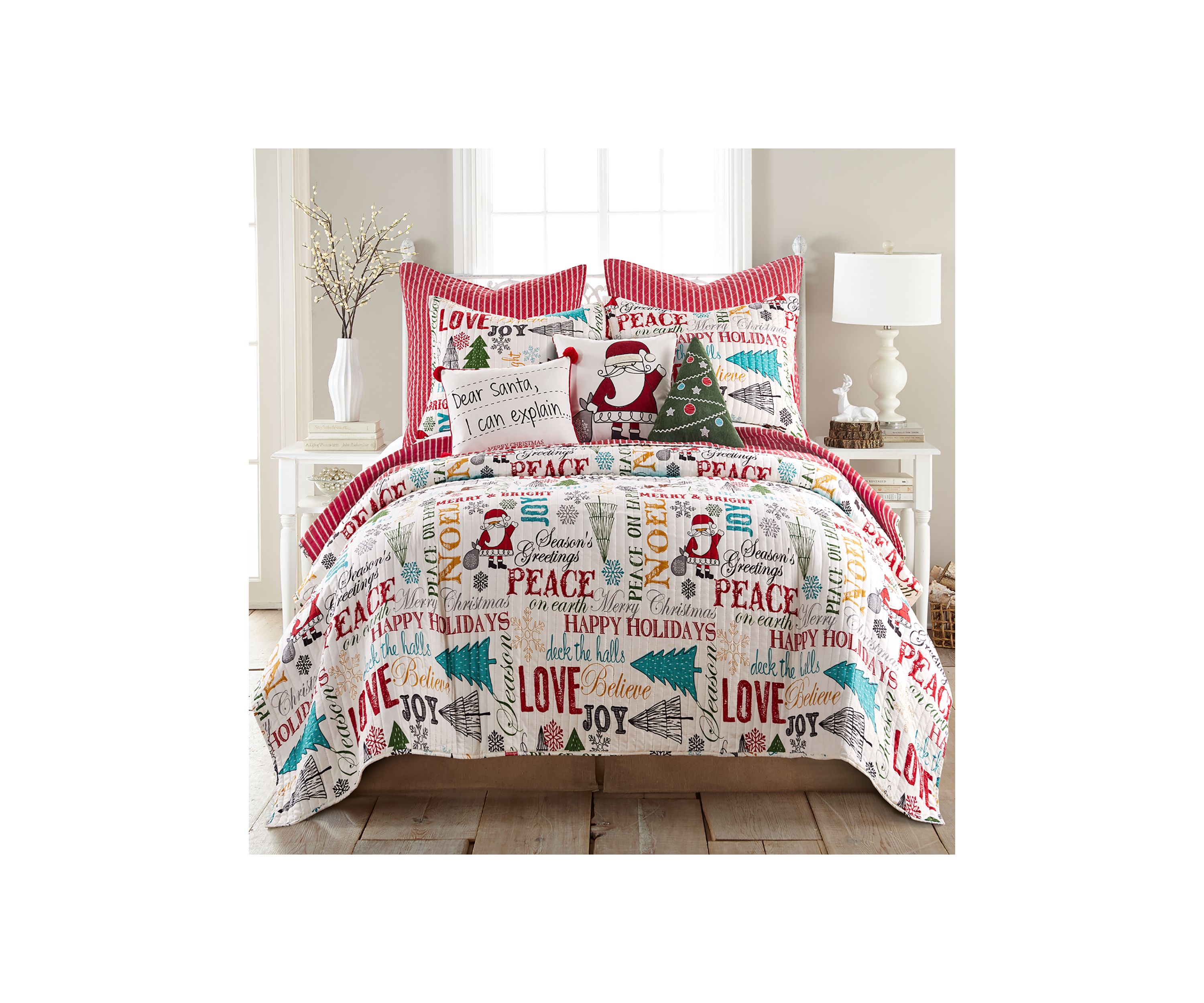 Santa Claus Lane Euro Sham - Set of 2