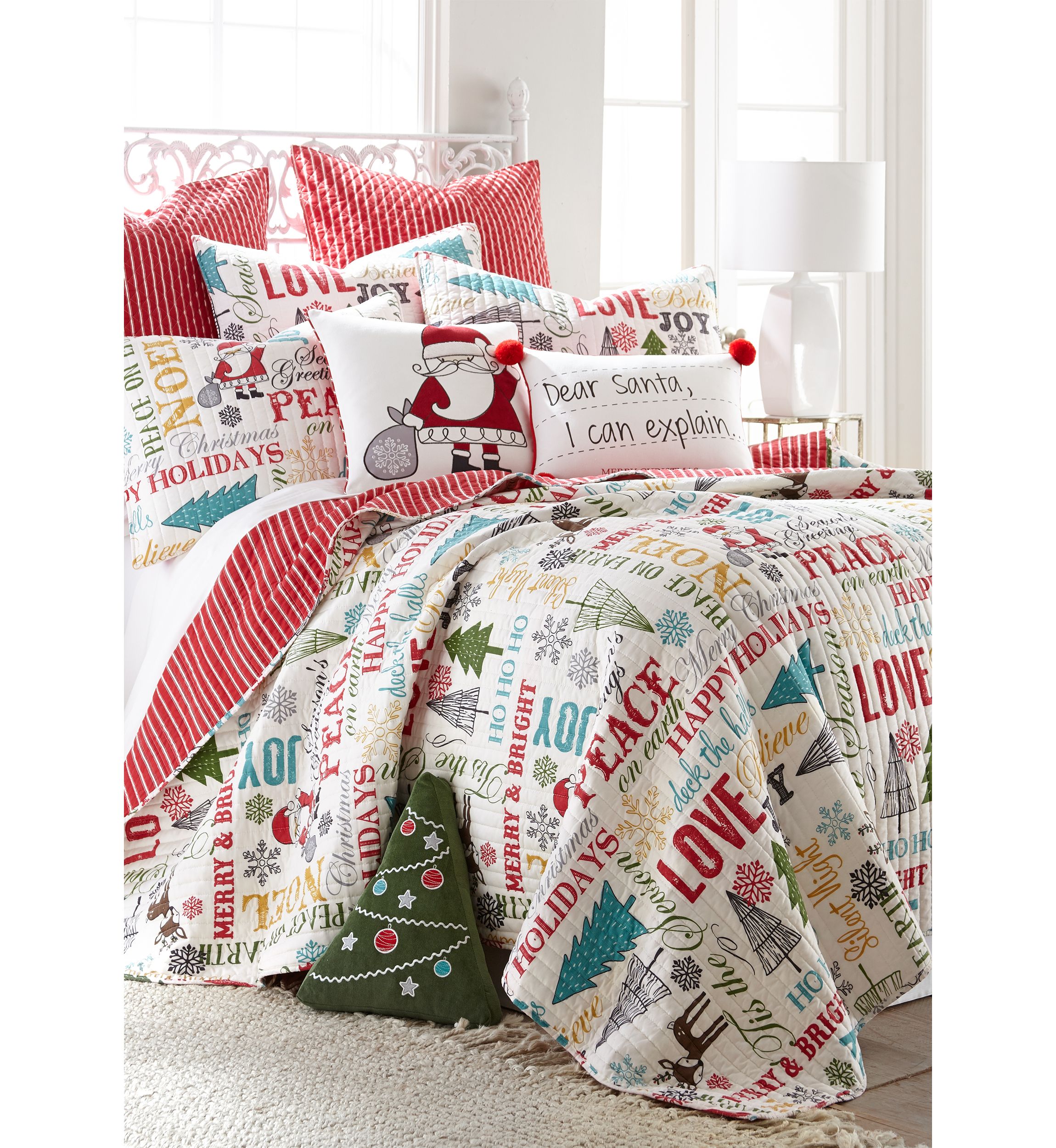 Santa Claus Lane Quilt Set 