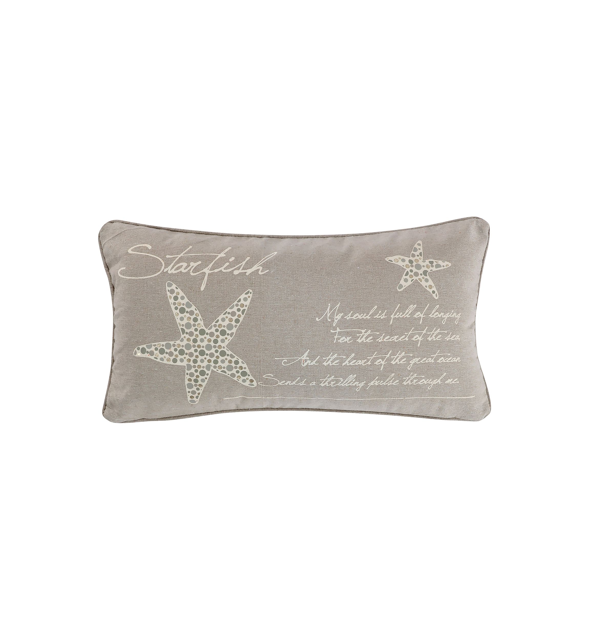 Kailua Starfish Script Pillow